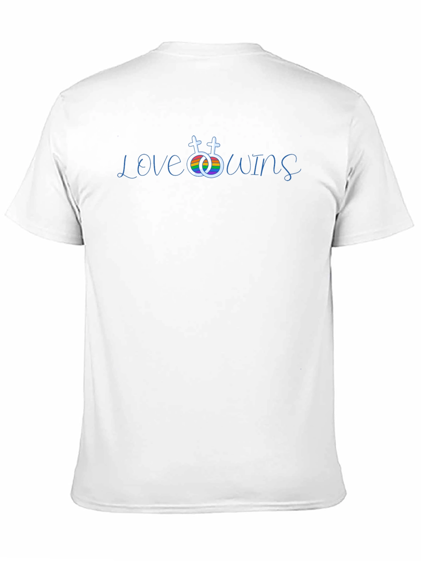 Love Wins LGBTQ+ Pride T-Shirt - Rainbow Rings