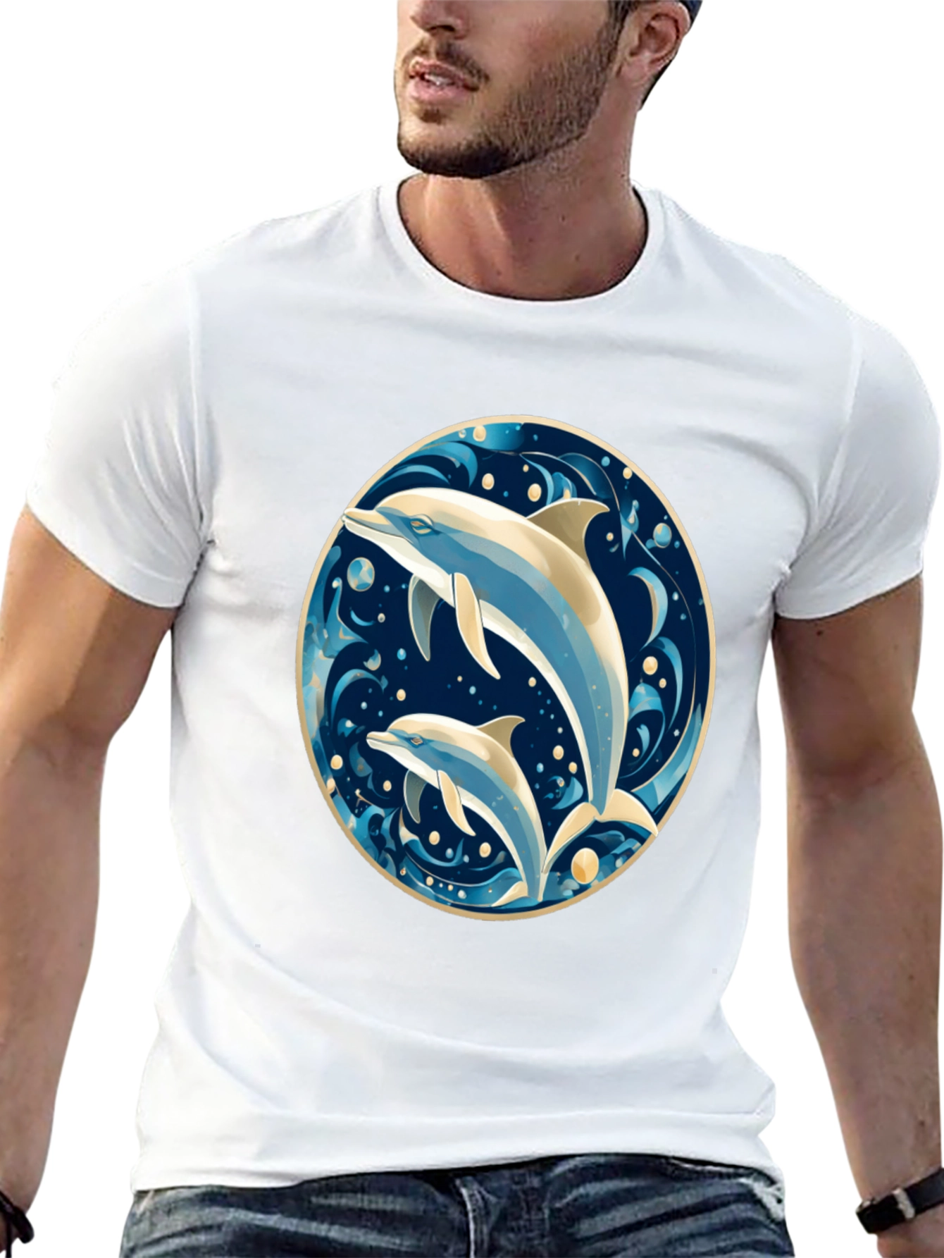 Dolphin Duo Graphic Tee - Ocean Lovers Delight
