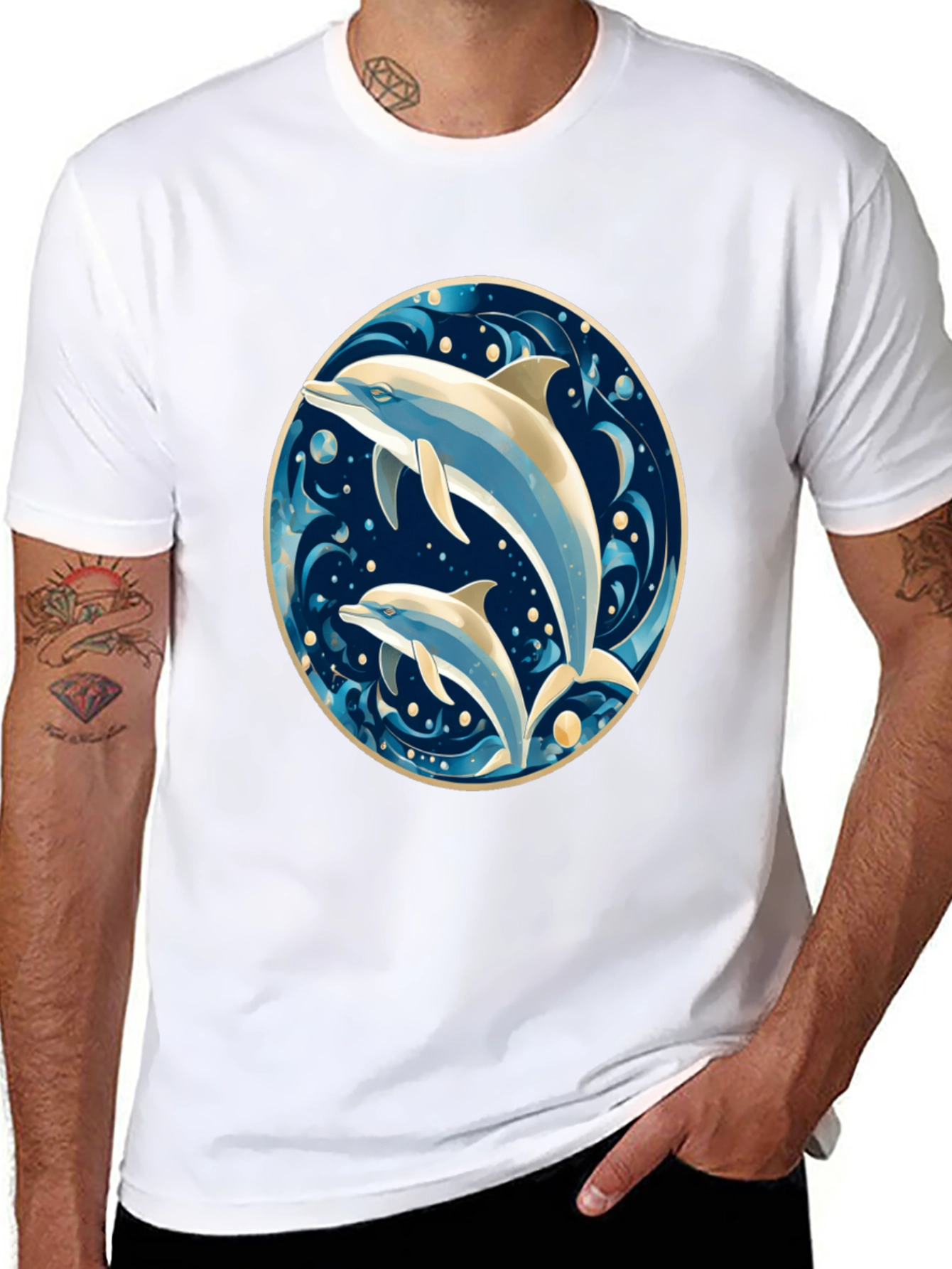 Dolphin Duo Graphic Tee - Ocean Lovers Delight
