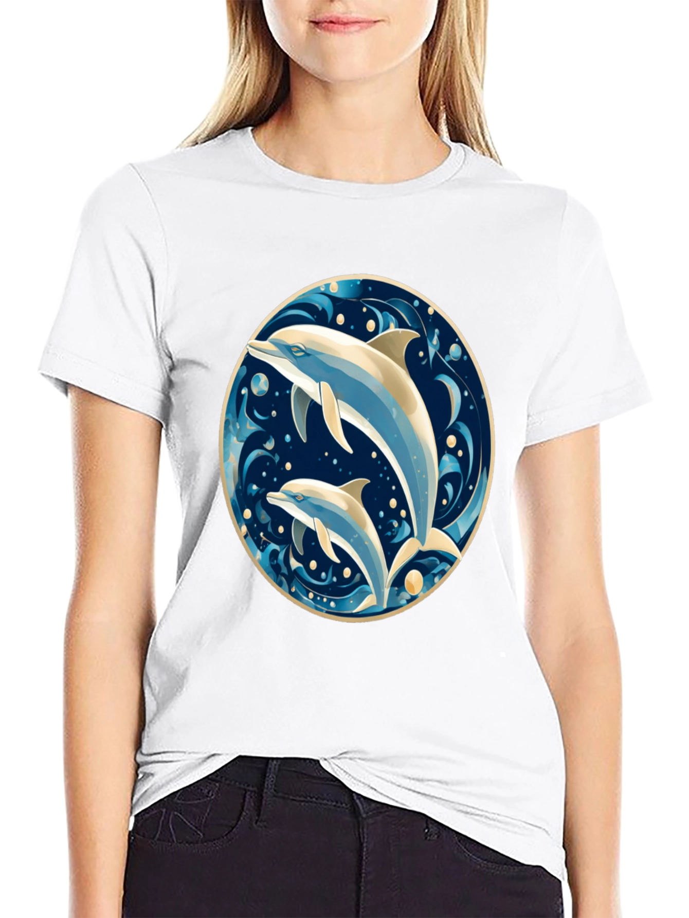 Dolphin Duo Graphic Tee - Ocean Lovers Delight