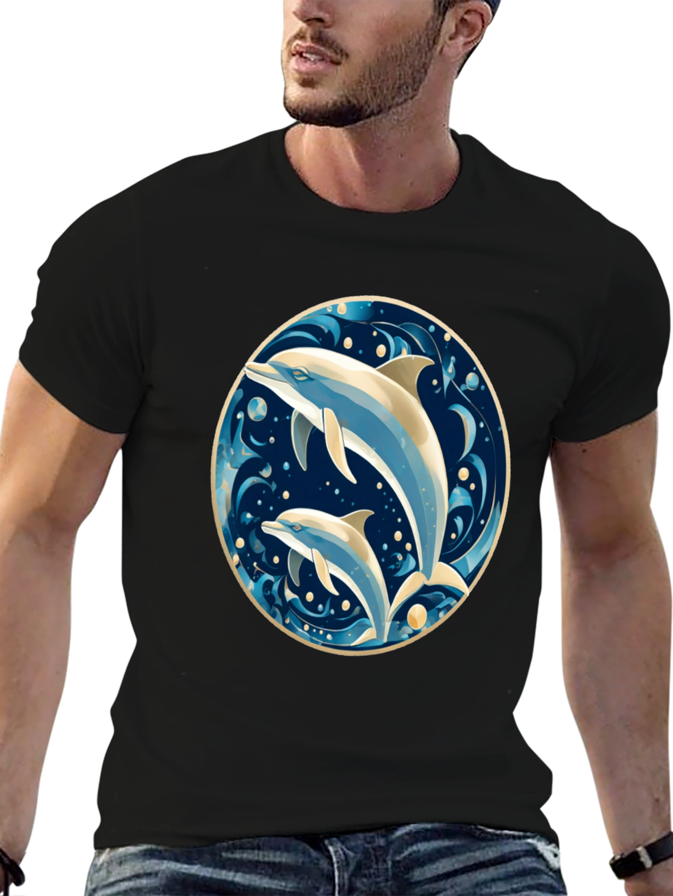 Dolphin Duo Graphic Tee - Ocean Lovers Delight