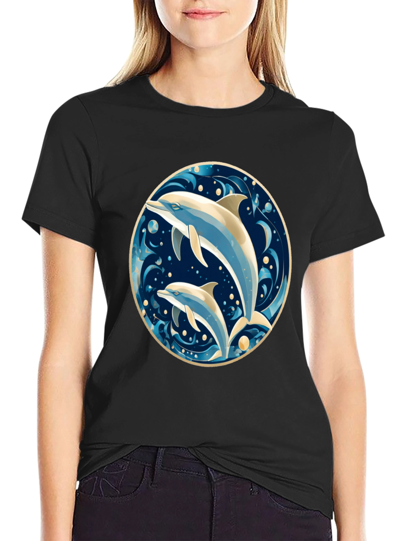 Dolphin Duo Graphic Tee - Ocean Lovers Delight