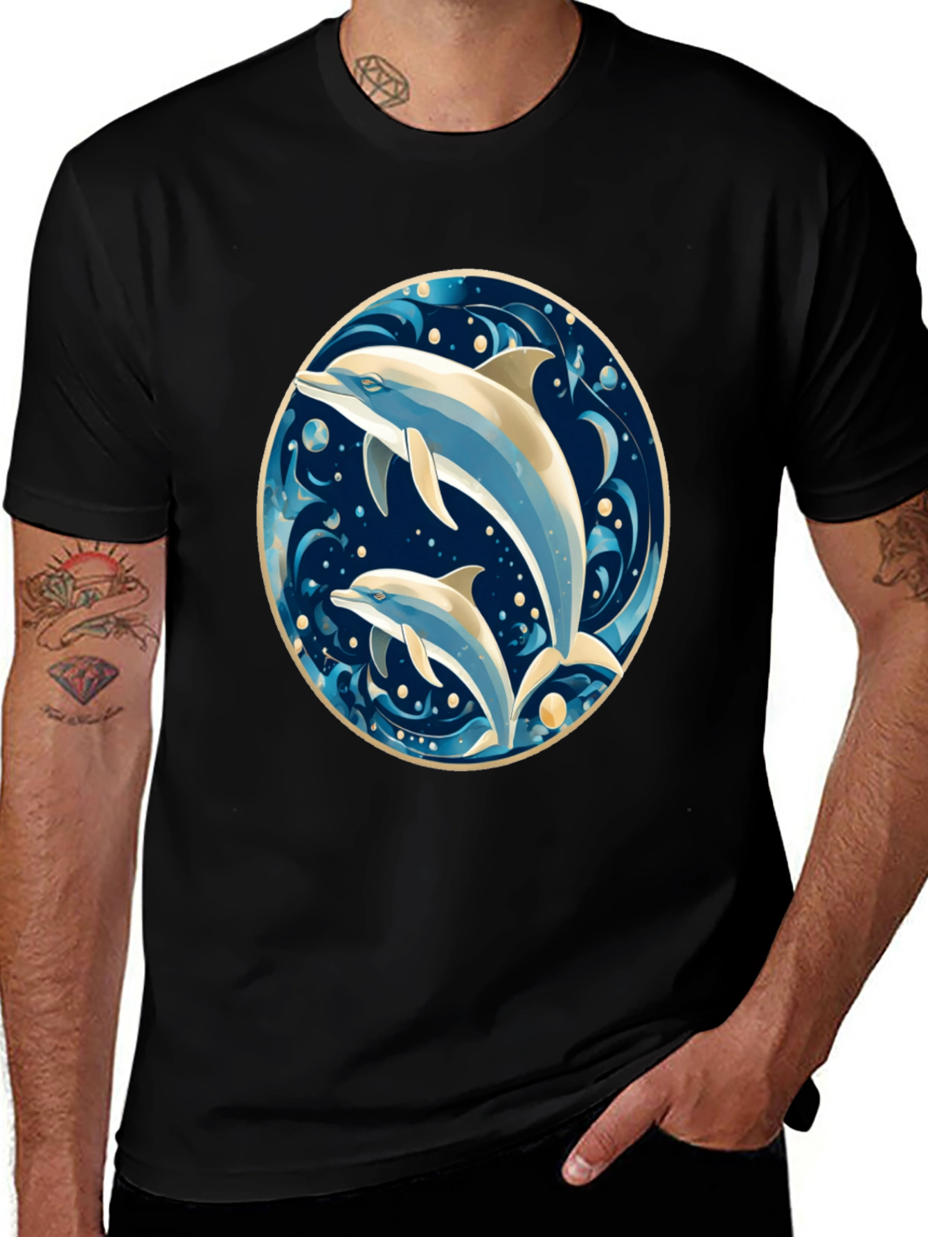 Dolphin Duo Graphic Tee - Ocean Lovers Delight