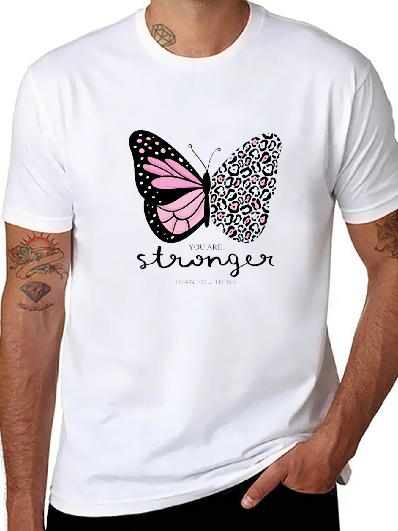 Stronger Than You Think Butterfly Graphic Tee