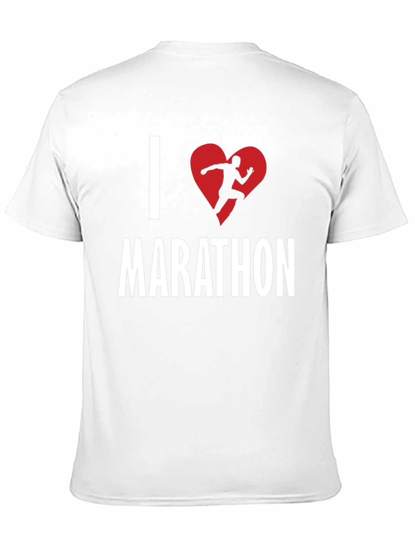 I Heart Marathon Black Graphic T-Shirt