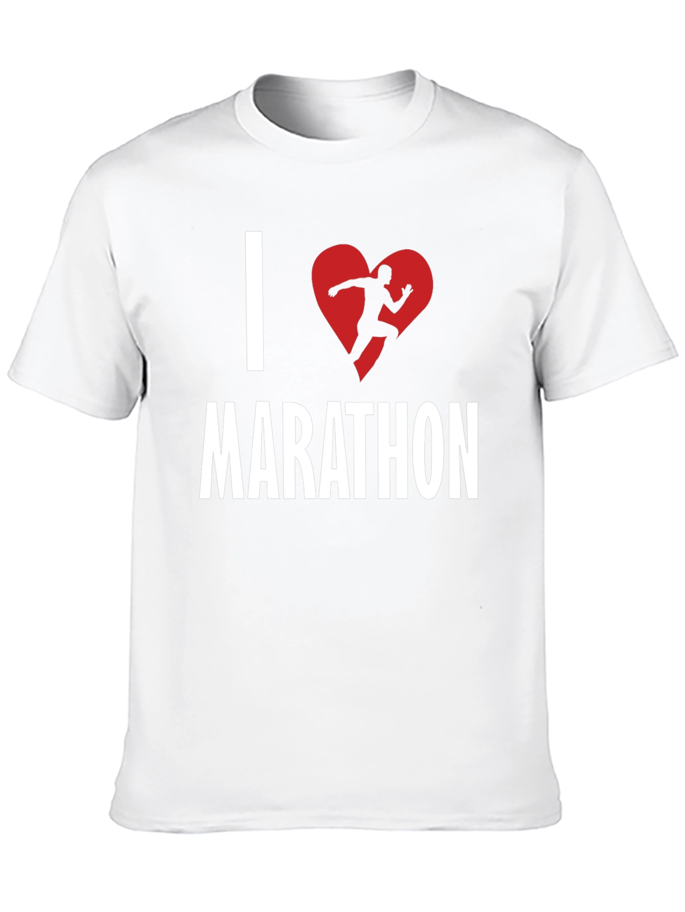 I Heart Marathon Black Graphic T-Shirt