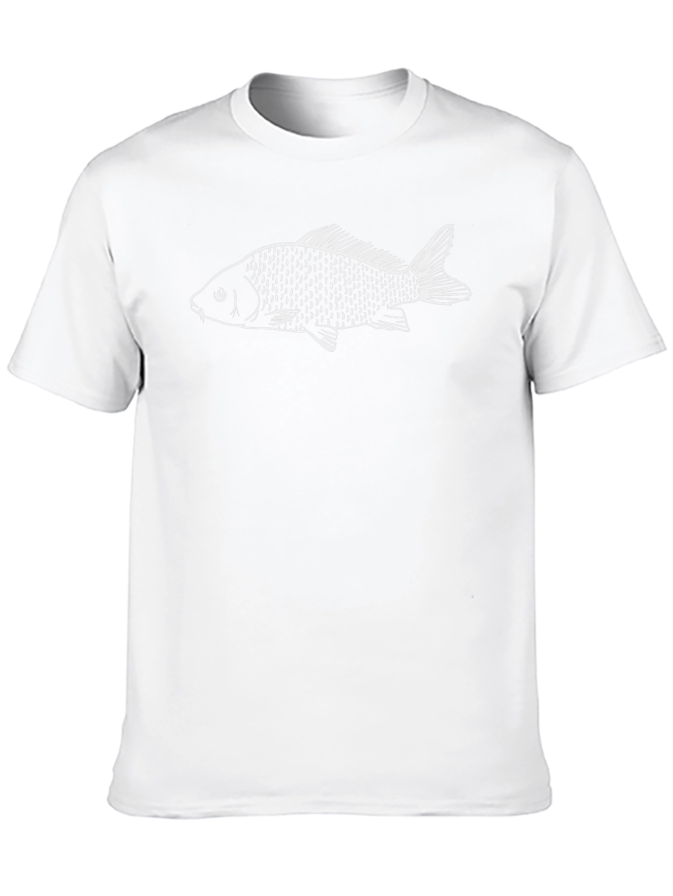 Fish Graphic Tee - Black Cotton T-Shirt