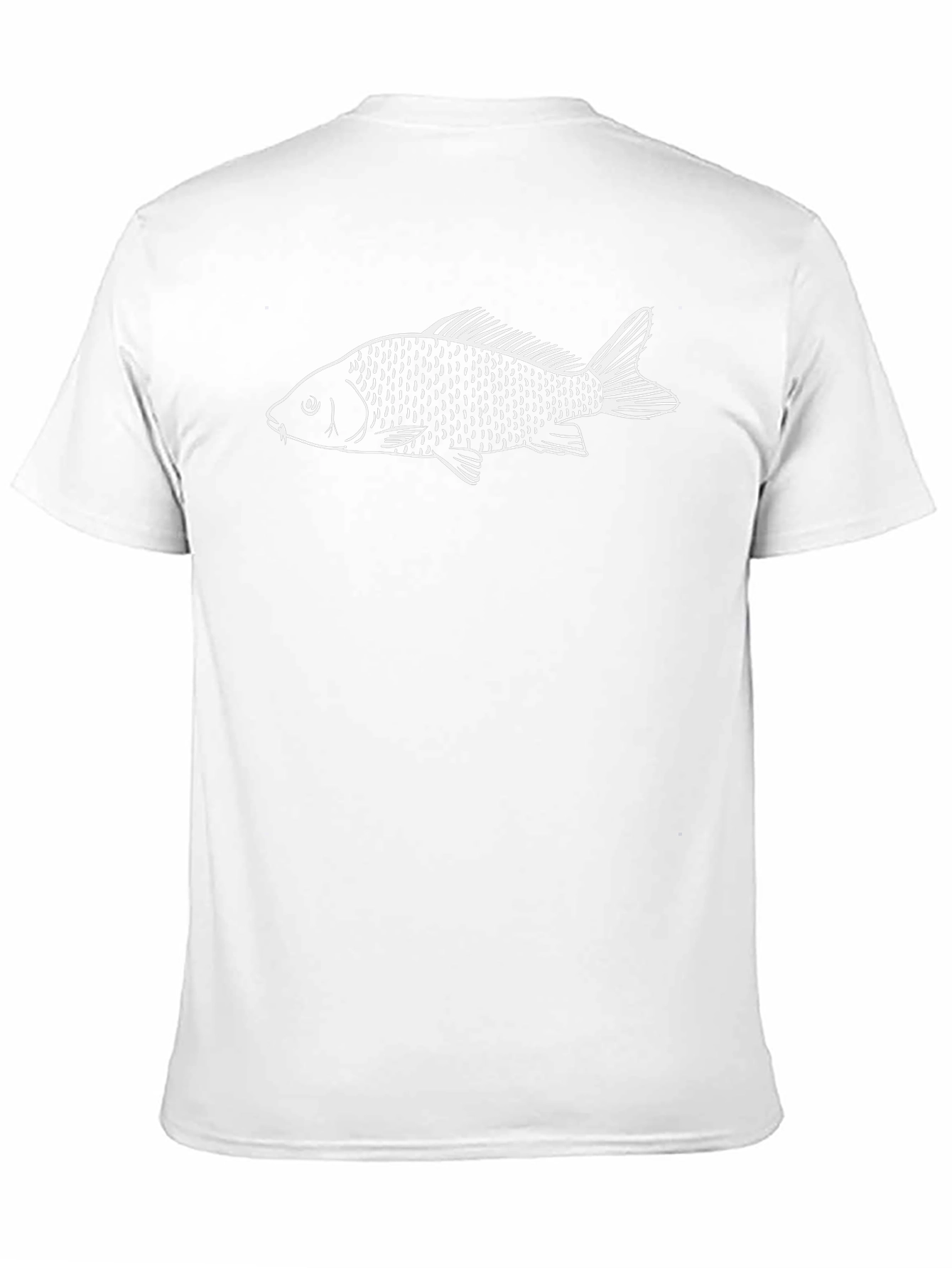 Fish Graphic Tee - Black Cotton T-Shirt