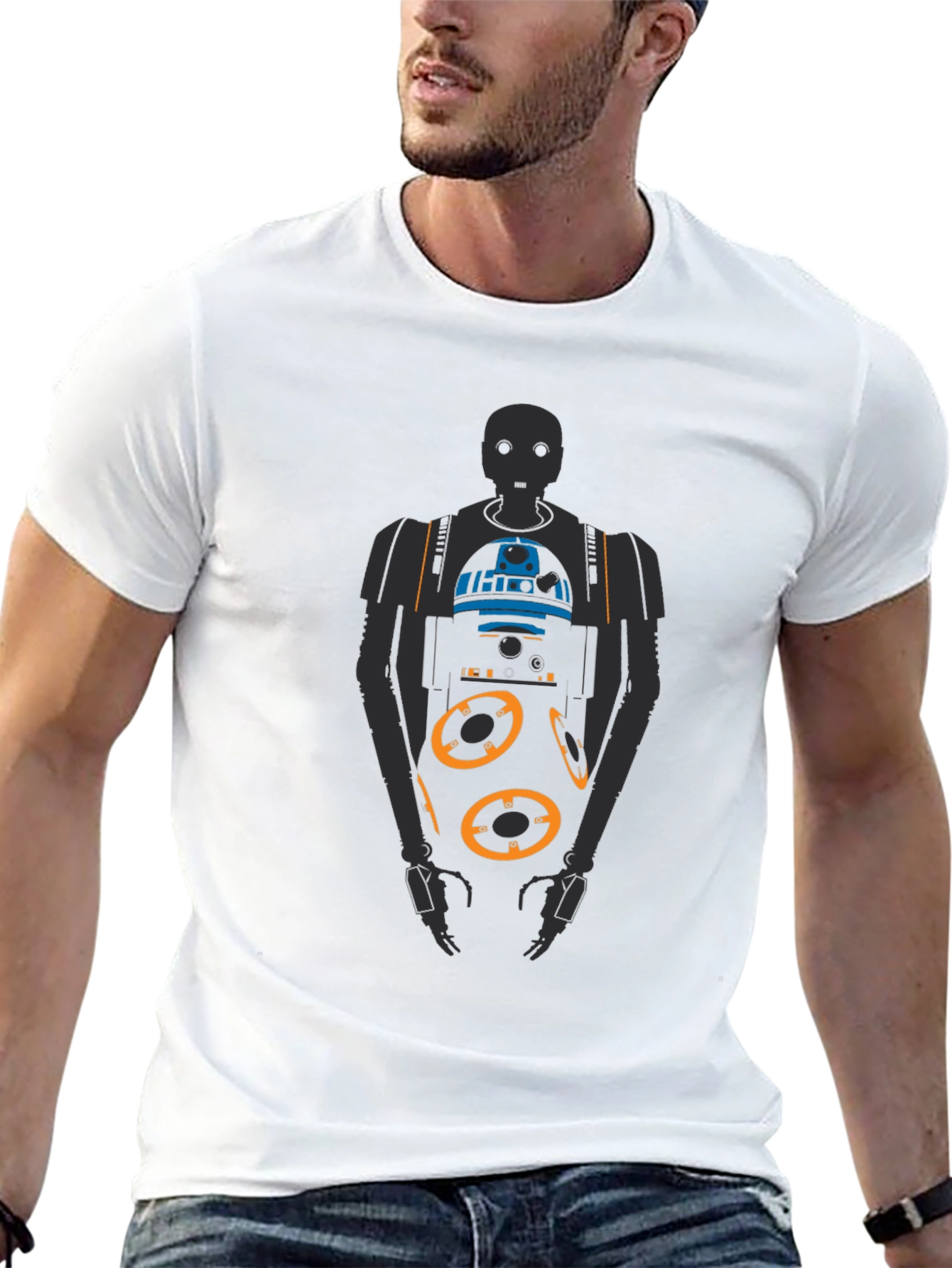 Droid Graphic Tee - Mens Black T-Shirt