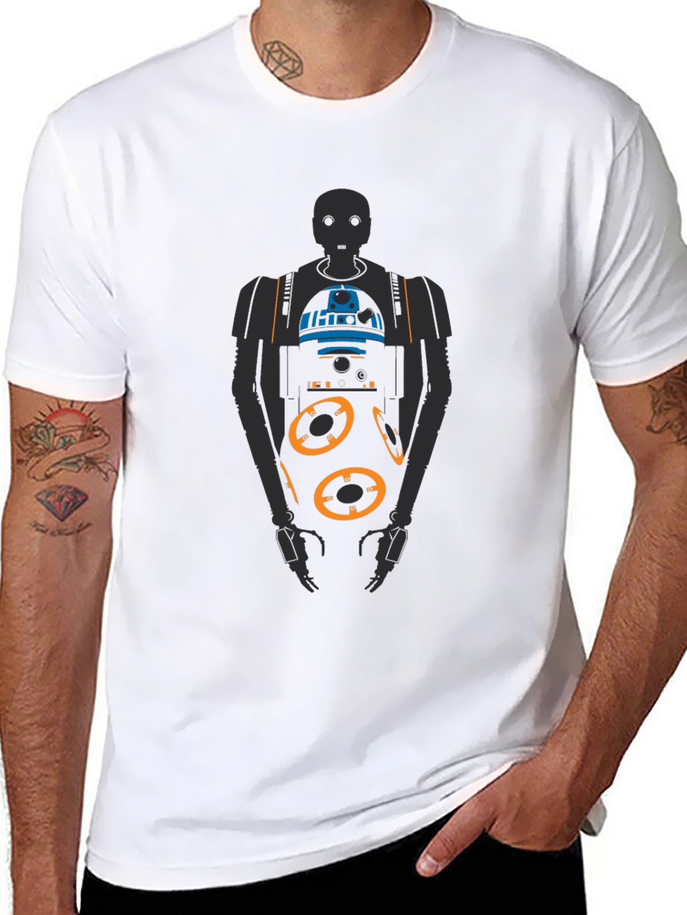 Droid Graphic Tee - Mens Black T-Shirt