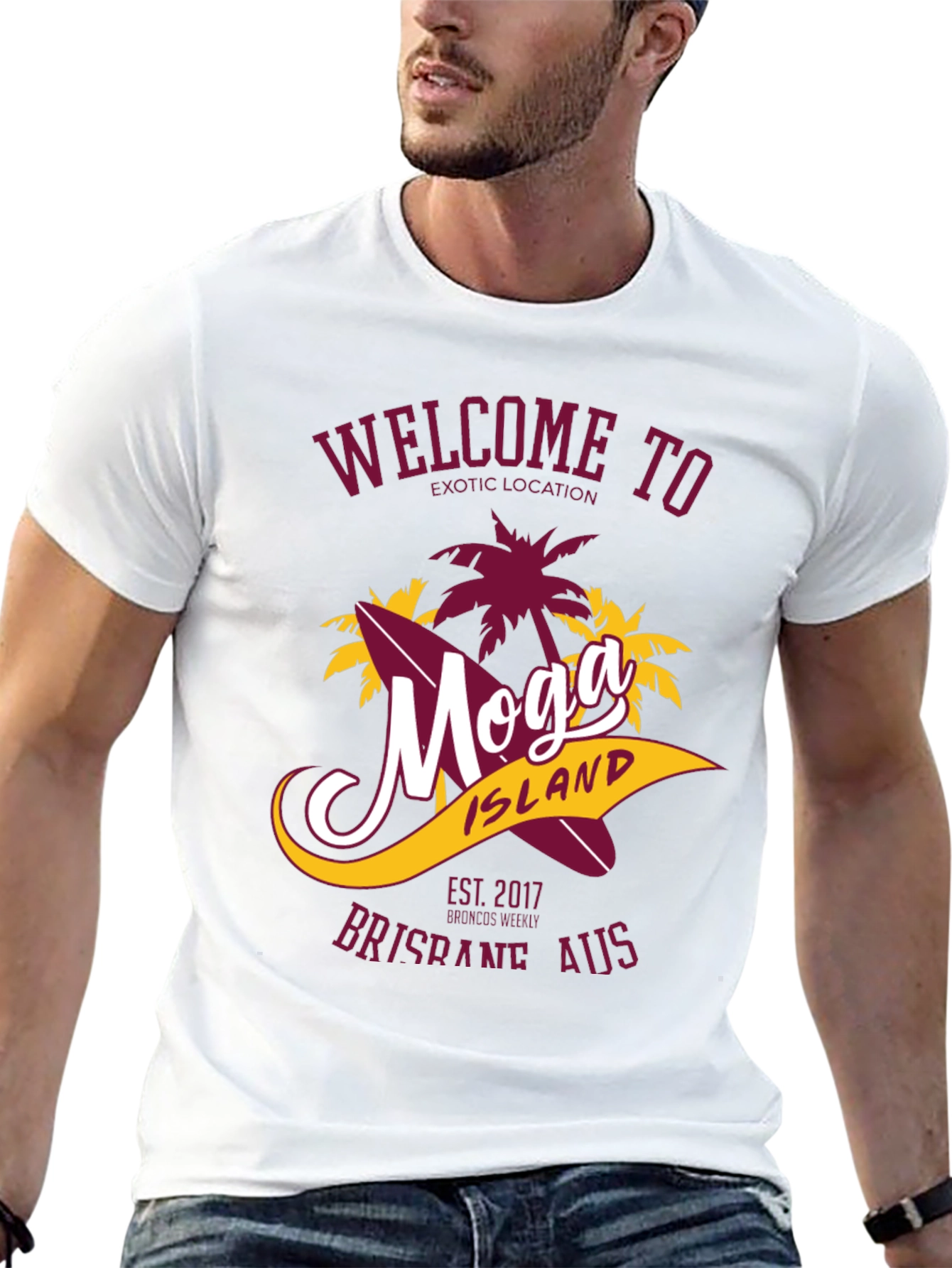 Moga Island T-Shirt - Brisbane AUS - Exotic Location