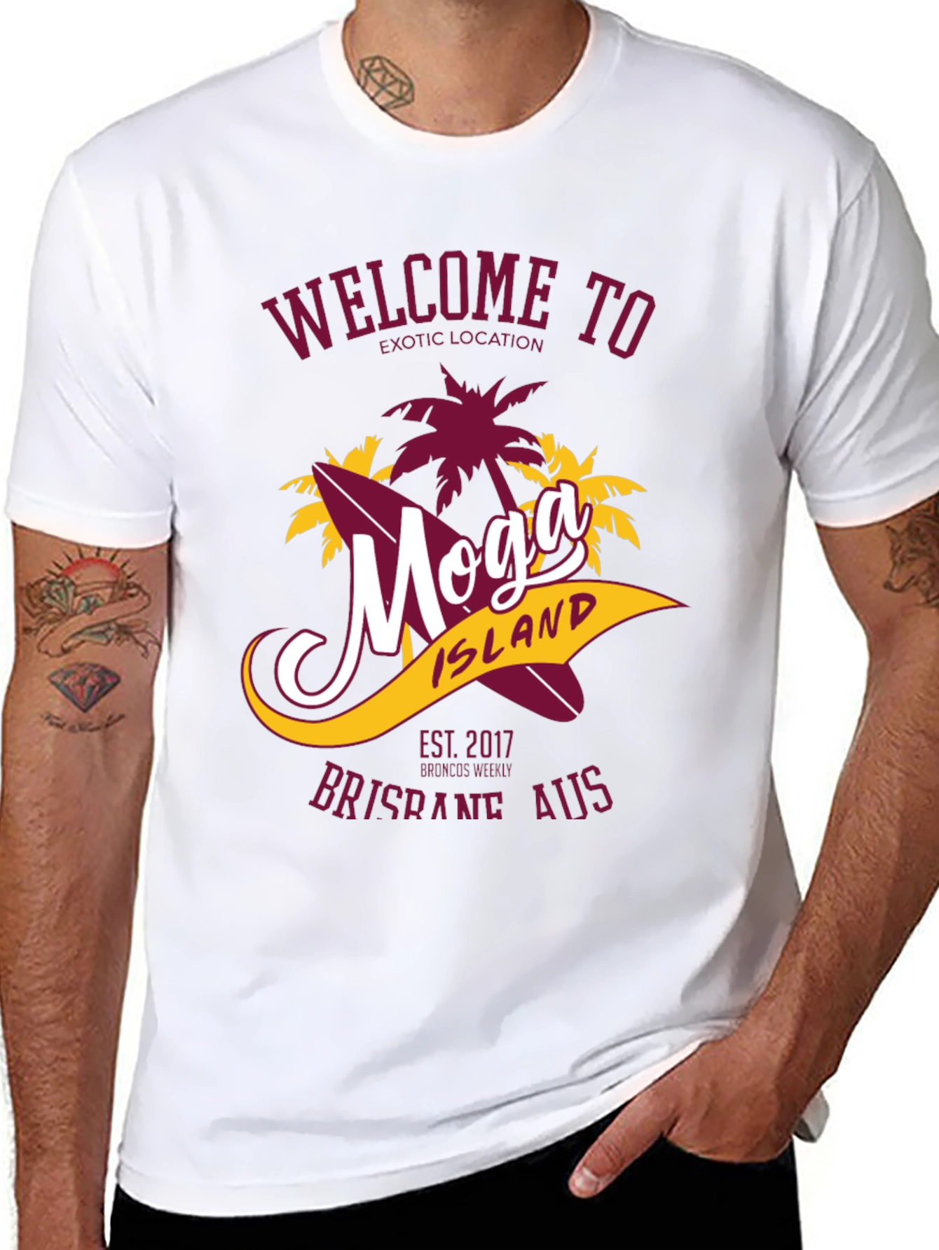 Moga Island T-Shirt - Brisbane AUS - Exotic Location