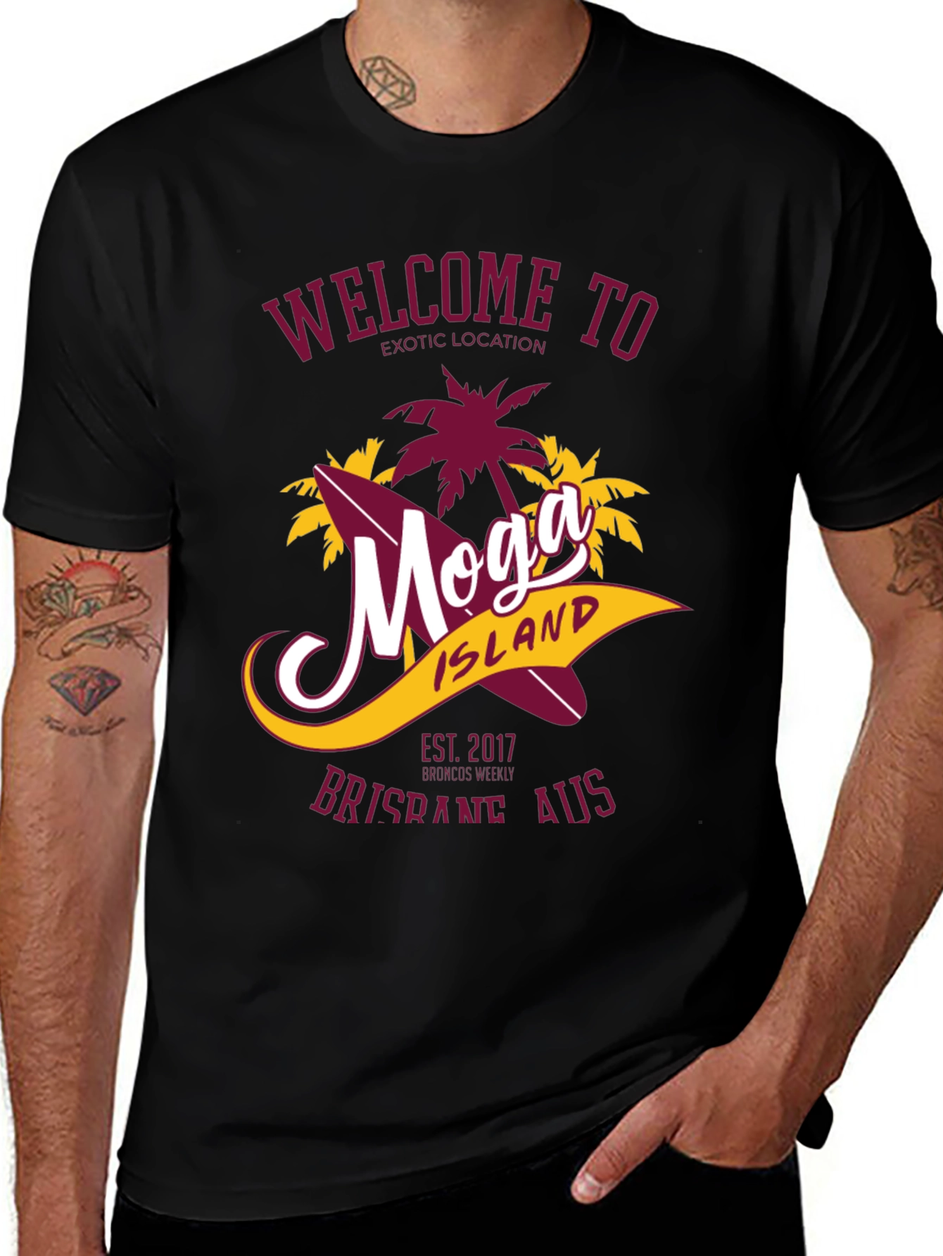Moga Island T-Shirt - Brisbane AUS - Exotic Location