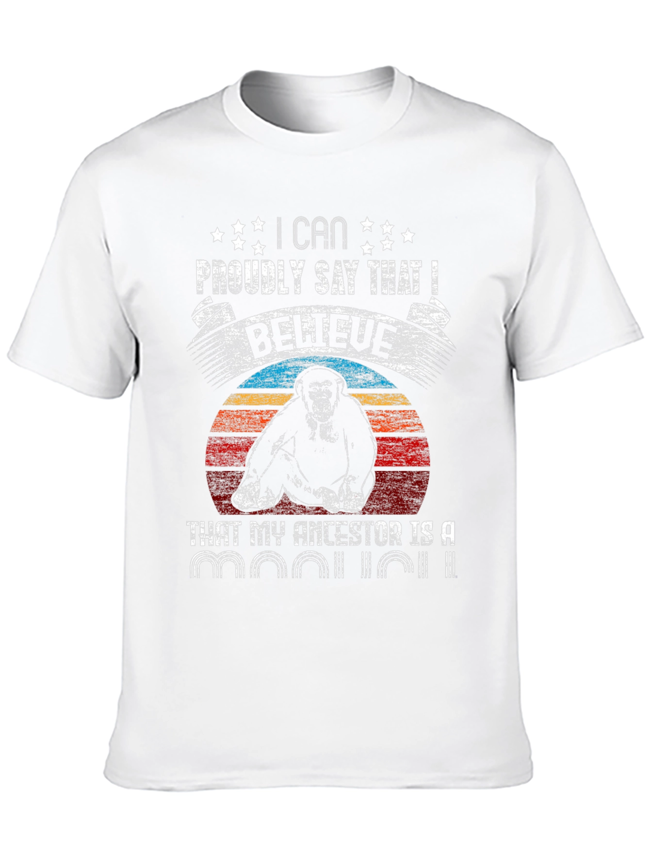 Primate Ancestor T-Shirt - Humorous Ape Design