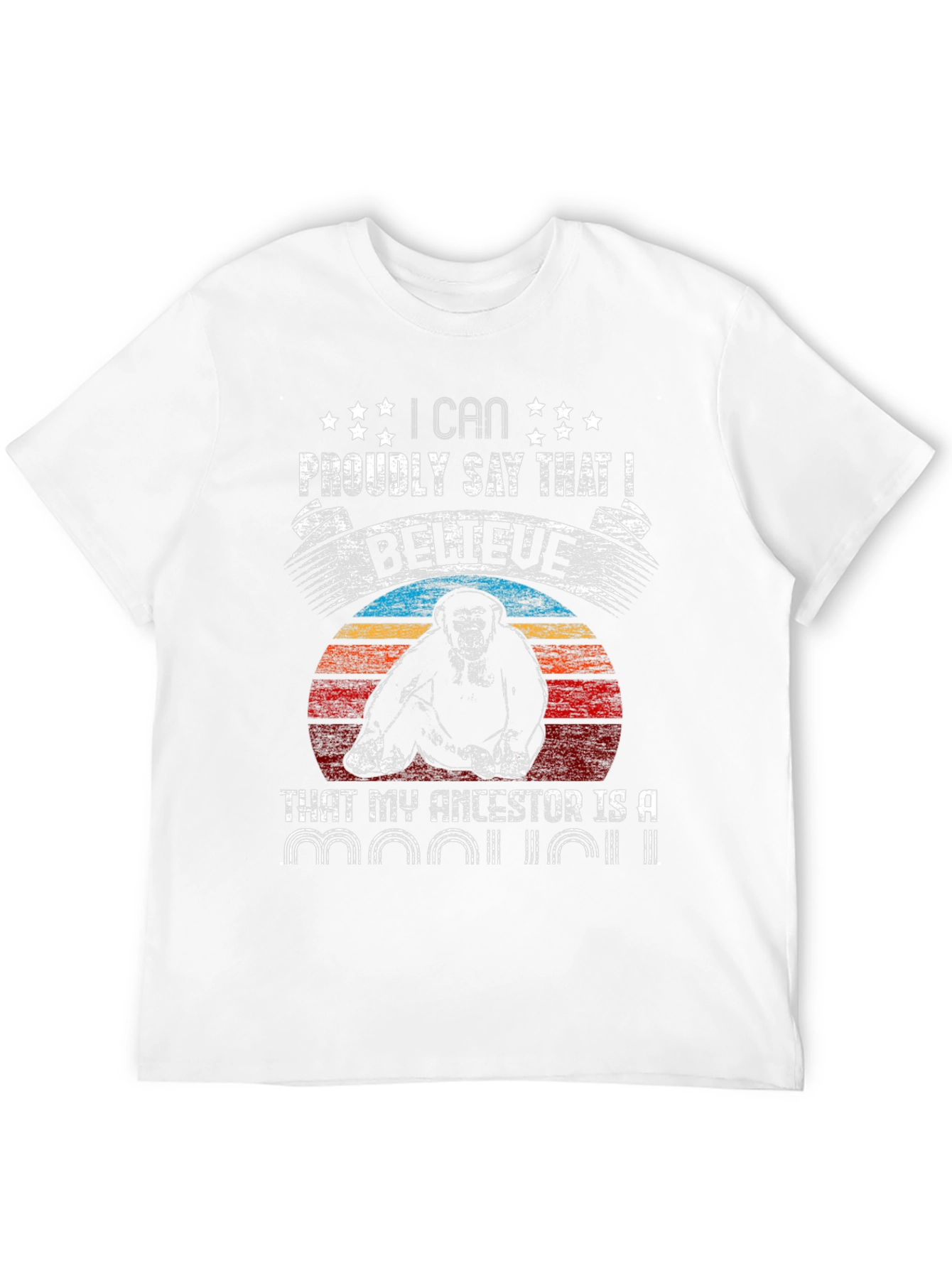 Primate Ancestor T-Shirt - Humorous Ape Design
