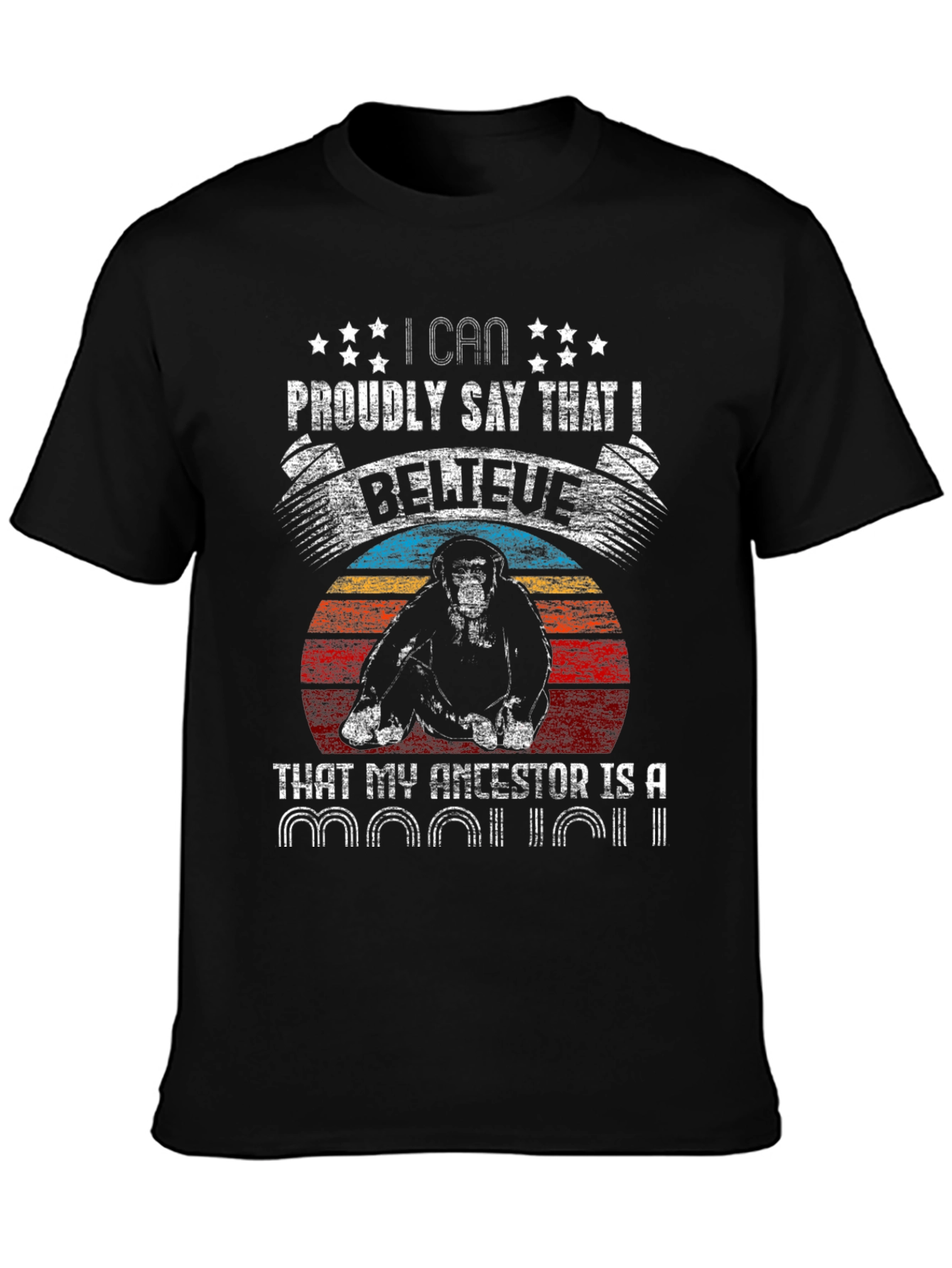 Primate Ancestor T-Shirt - Humorous Ape Design