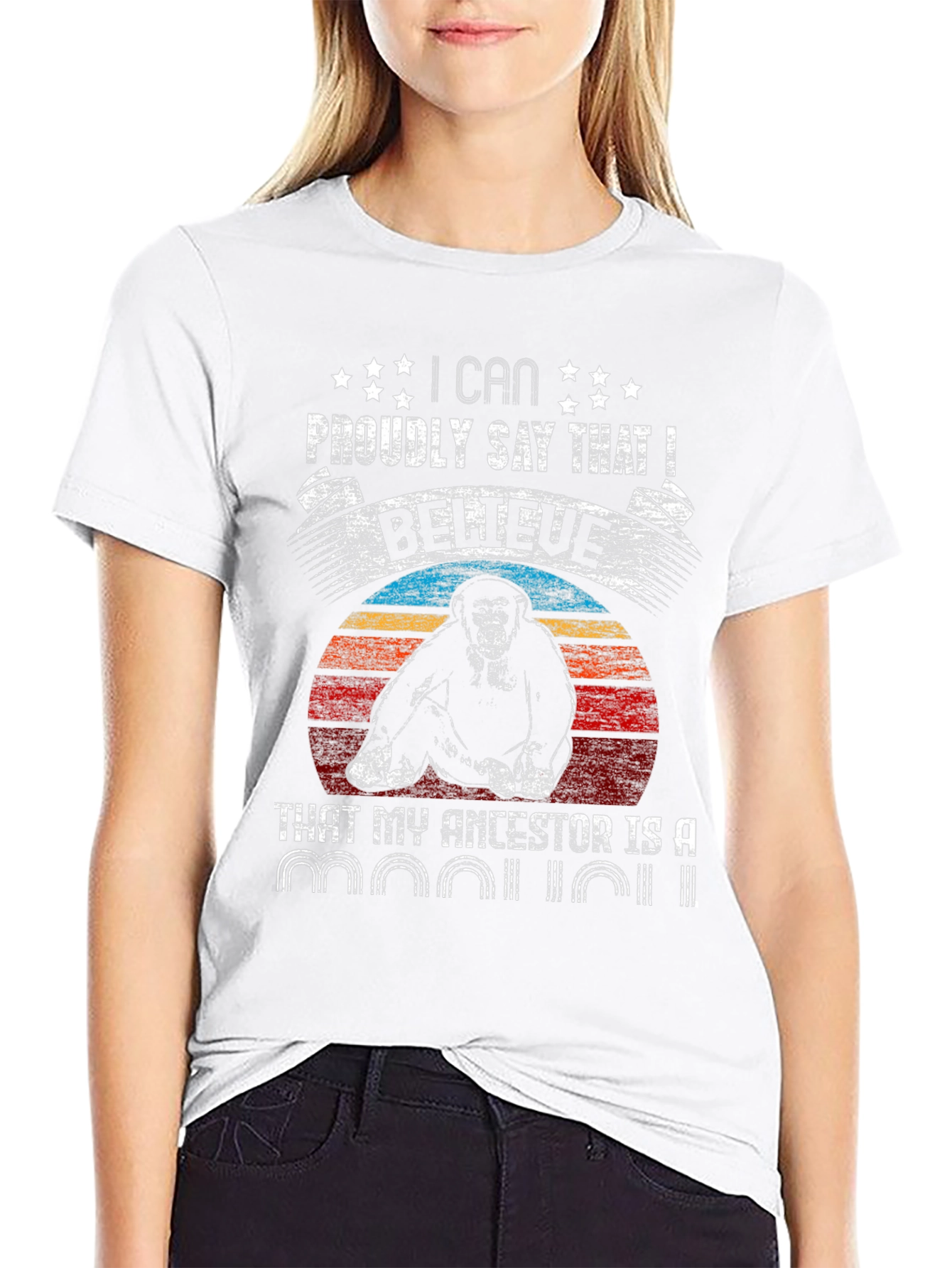 Primate Ancestor T-Shirt - Humorous Ape Design