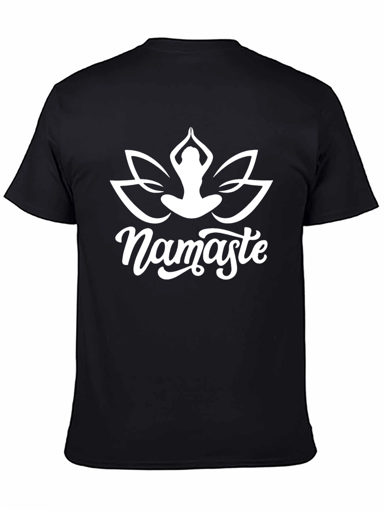 Namaste Lotus Graphic Tee - Black