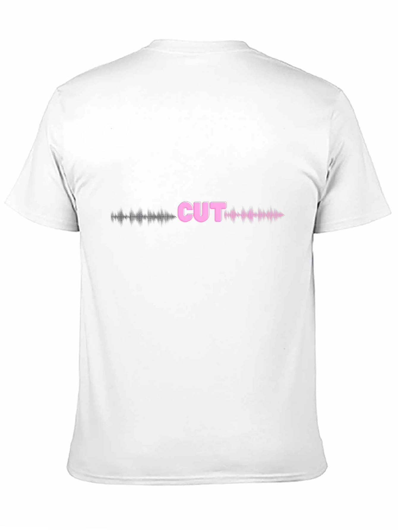 CUT Audio Waveform T-Shirt - Black Cotton Tee