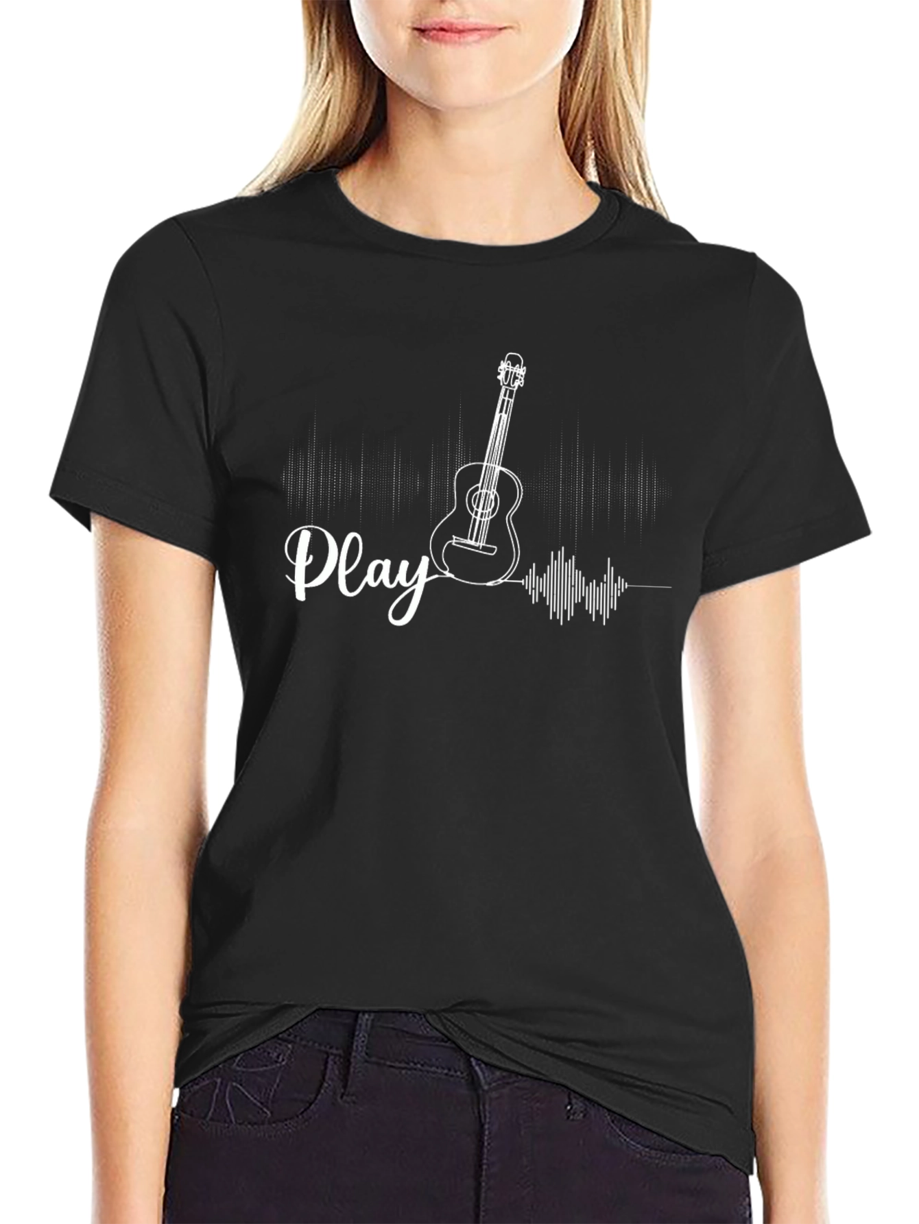 Play Guitar Graphic Tee - Stylish Musicians Shirt