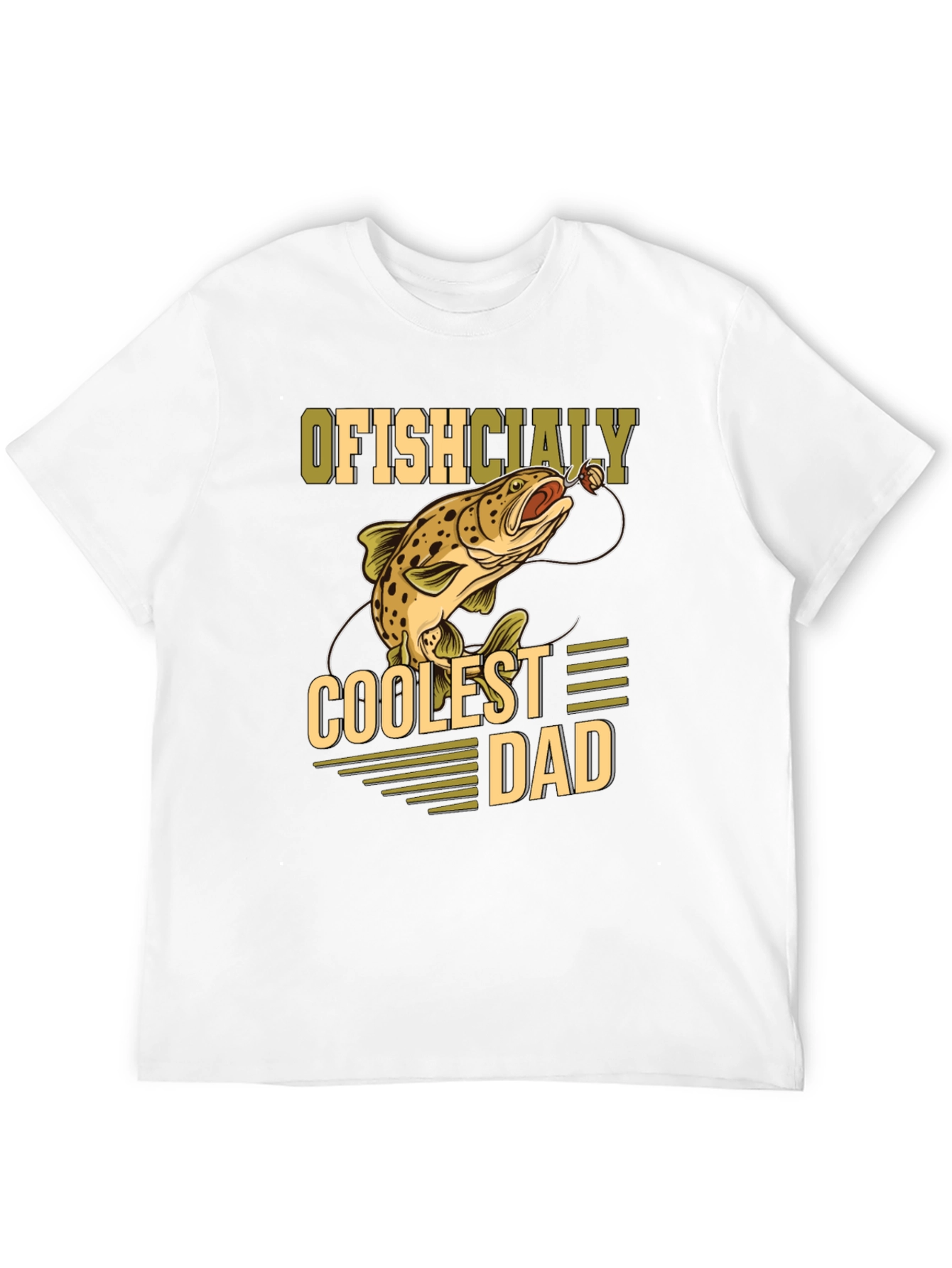 Ofishcially Coolest Dad T-Shirt - Fishing Tee