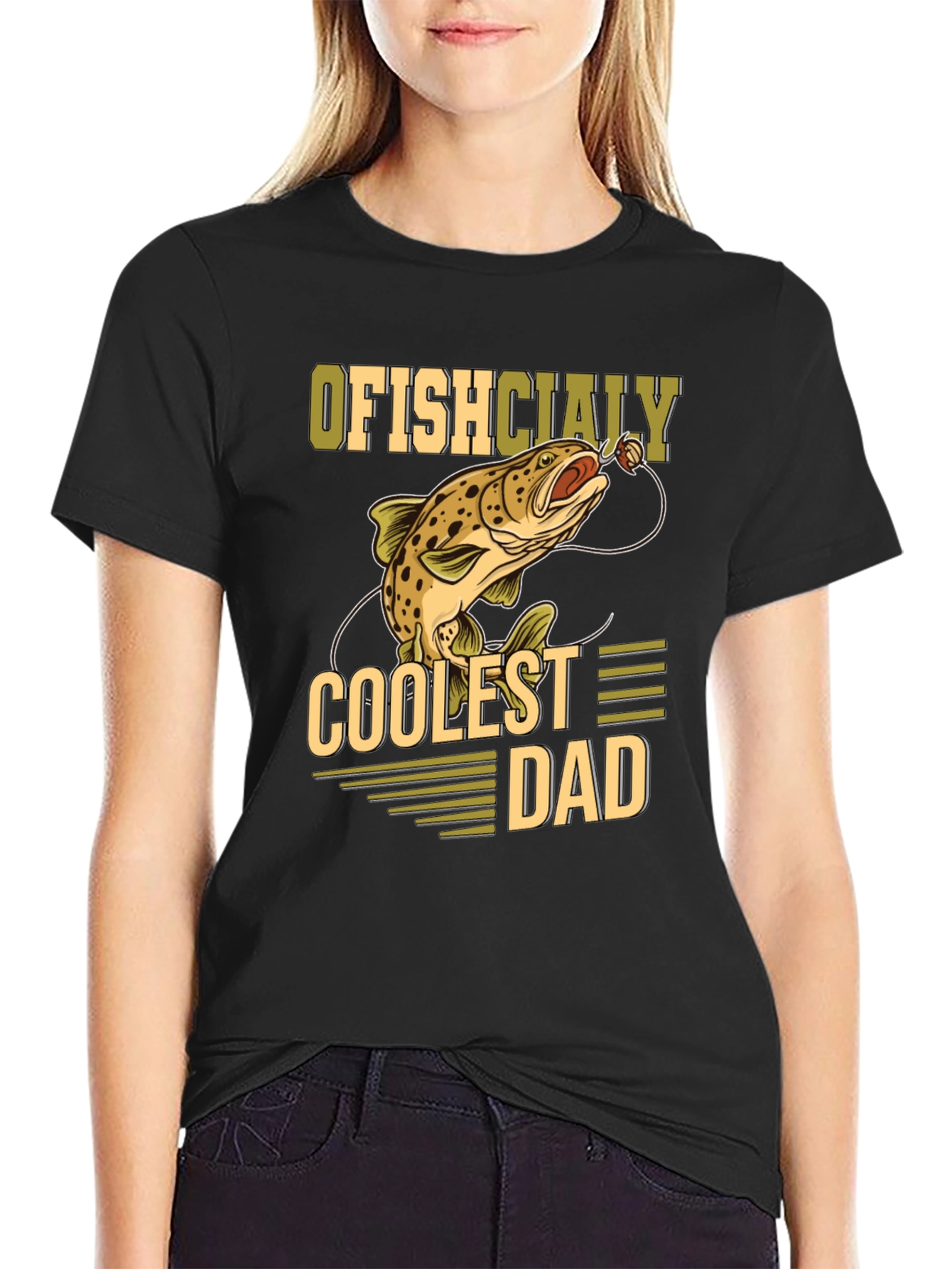 Ofishcially Coolest Dad T-Shirt - Fishing Tee