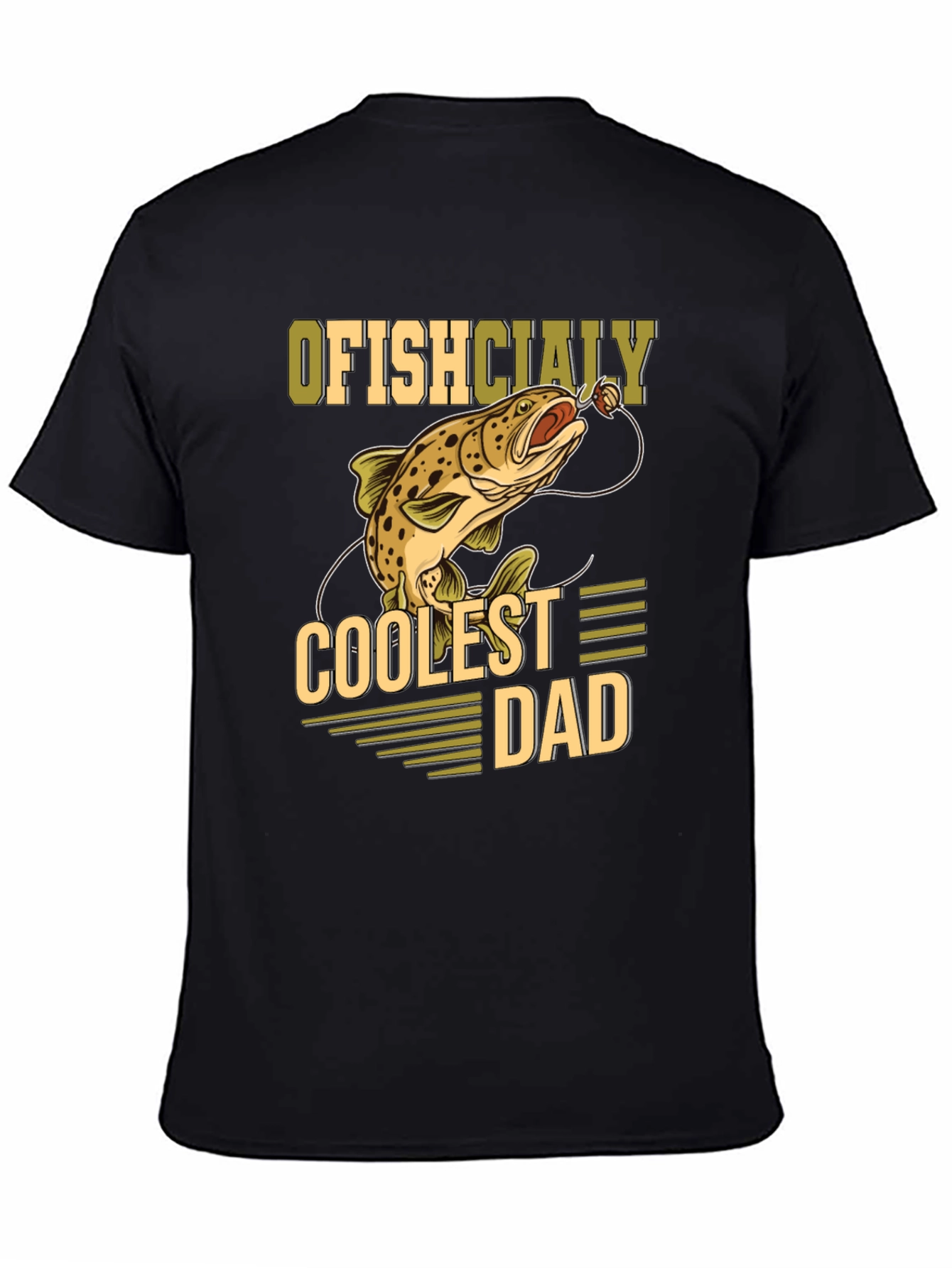 Ofishcially Coolest Dad T-Shirt - Fishing Tee