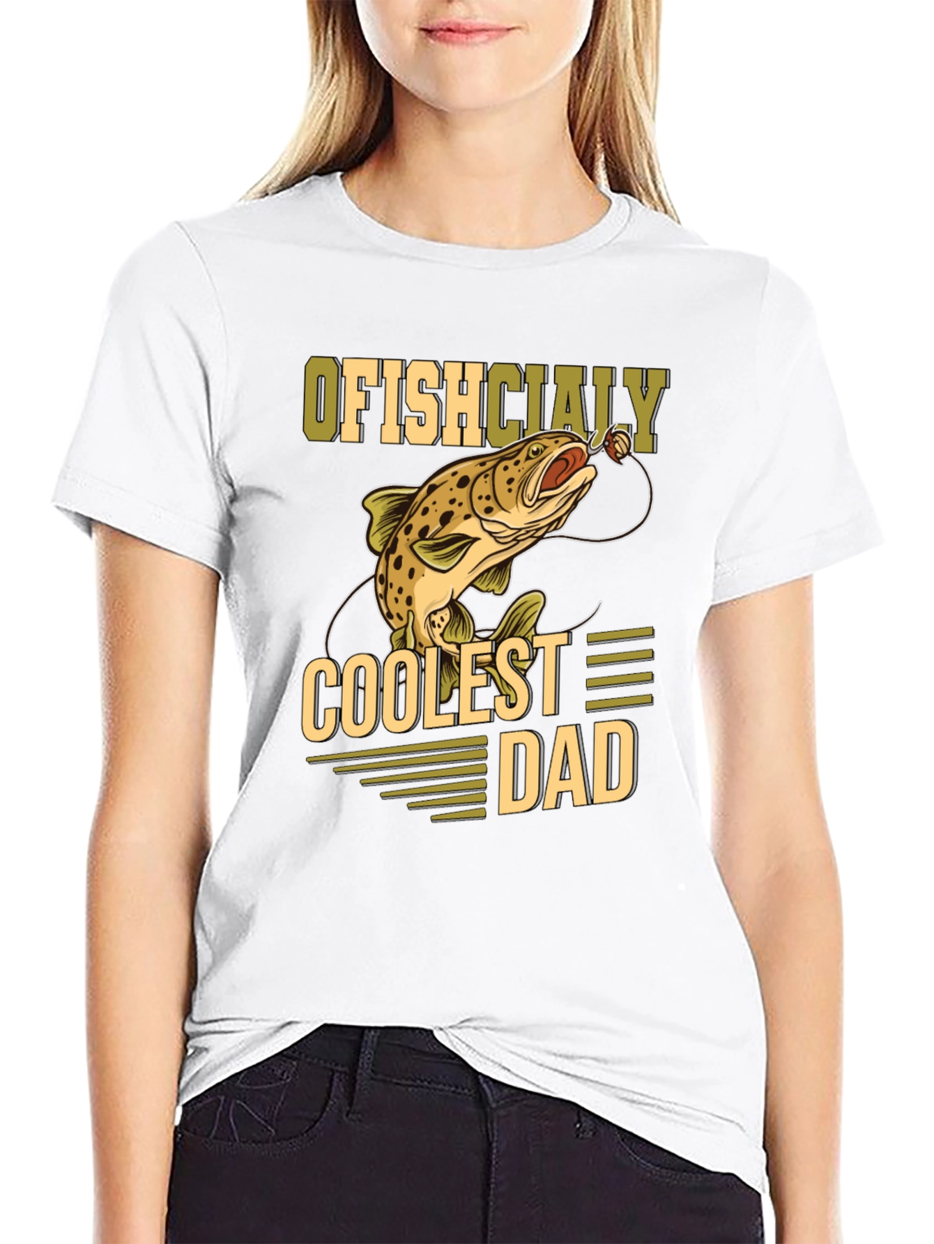 Ofishcially Coolest Dad T-Shirt - Fishing Tee