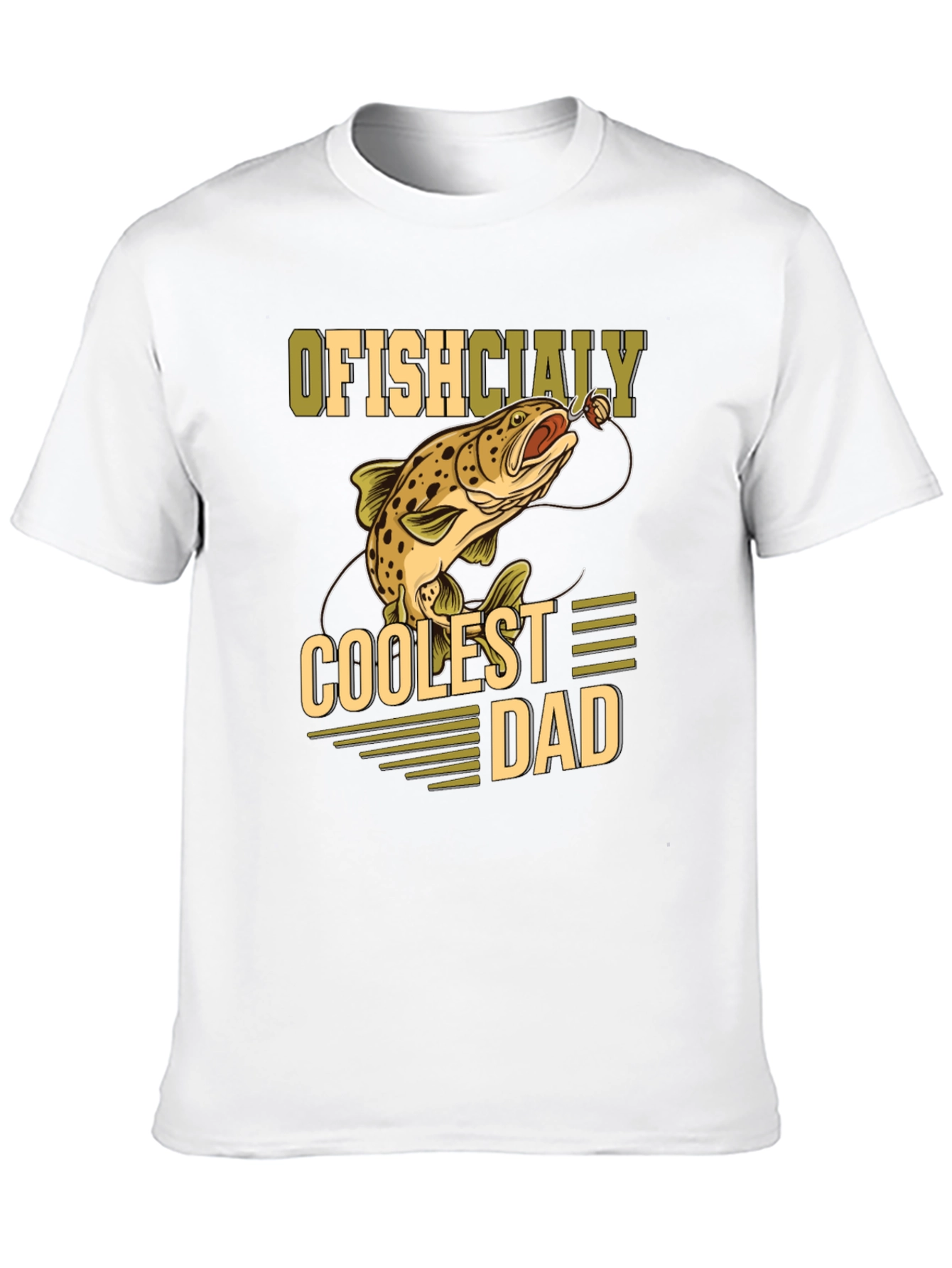 Ofishcially Coolest Dad T-Shirt - Fishing Tee