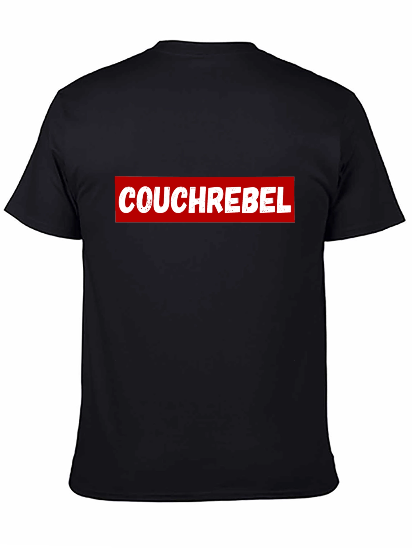 Couch Rebel Black Graphic T-Shirt