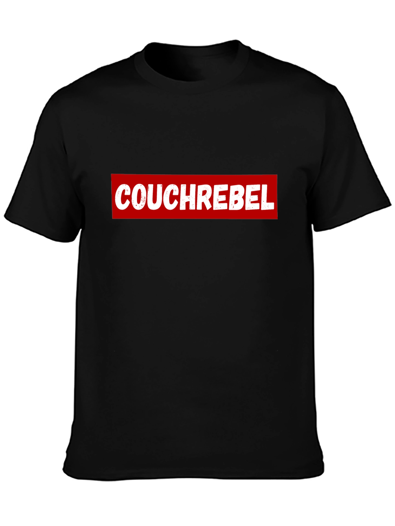 Couch Rebel Black Graphic T-Shirt