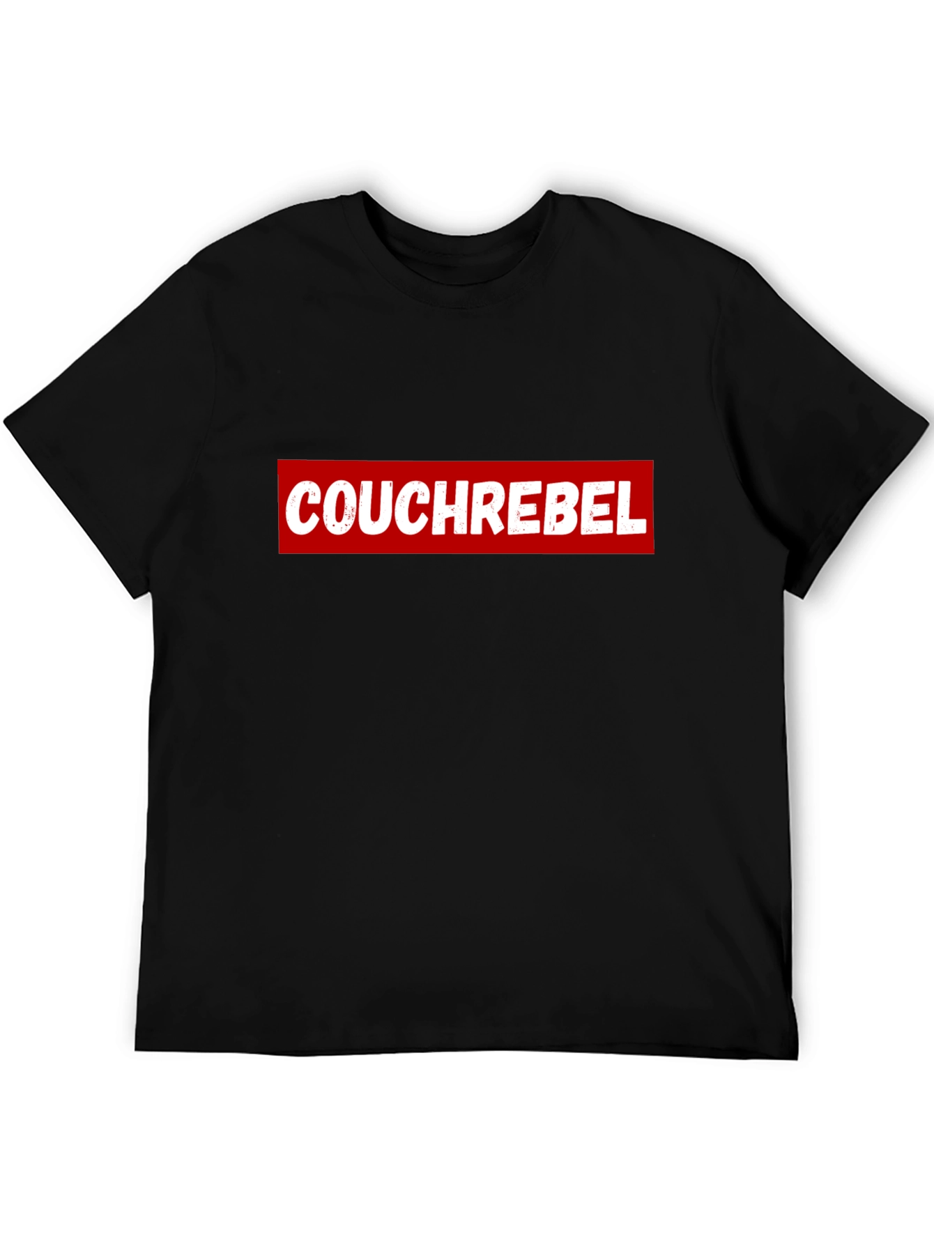 Couch Rebel Black Graphic T-Shirt