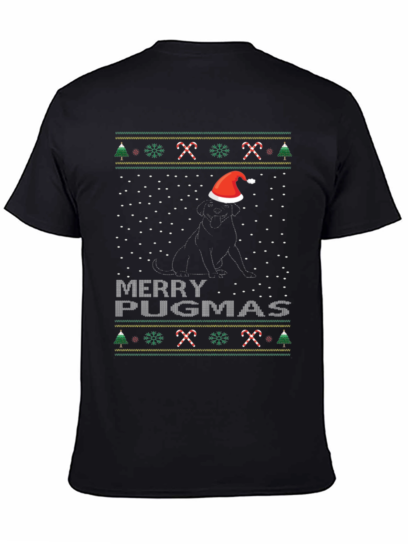 Merry Pugmas Christmas Dog T-Shirt