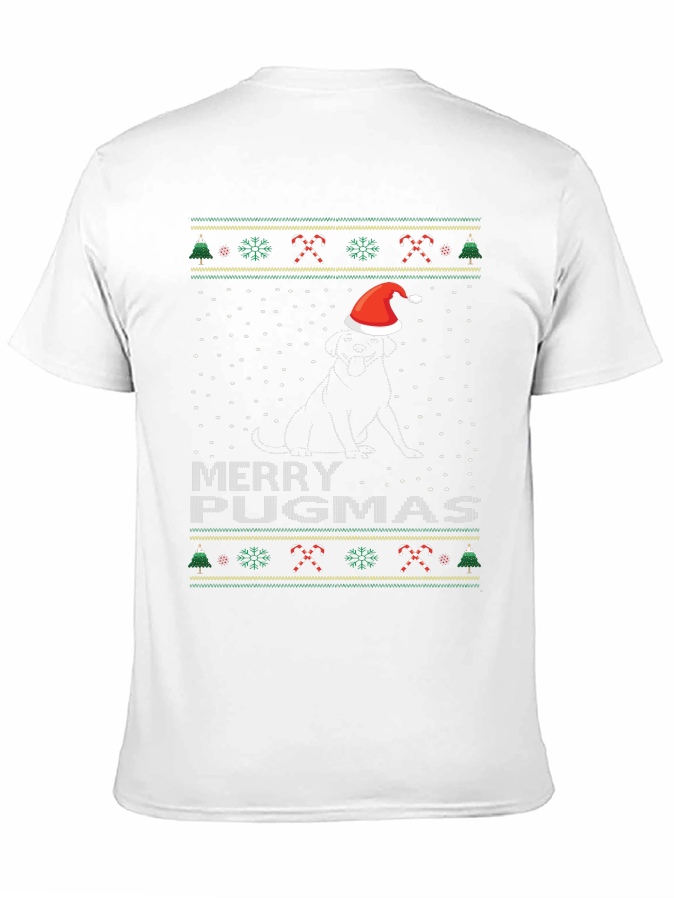 Merry Pugmas Christmas Dog T-Shirt