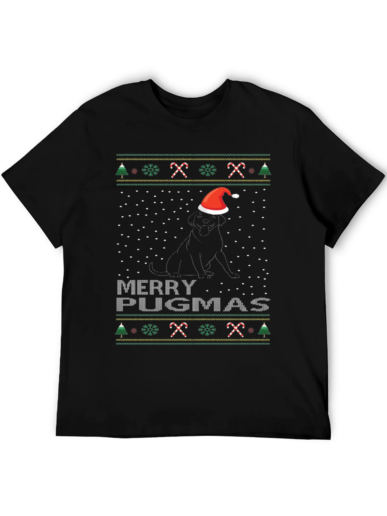 Merry Pugmas Christmas Dog T-Shirt