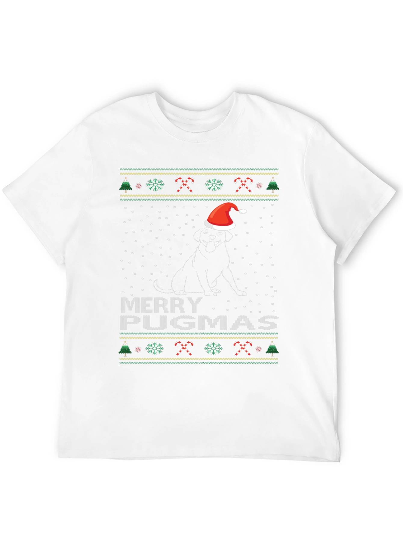 Merry Pugmas Christmas Dog T-Shirt
