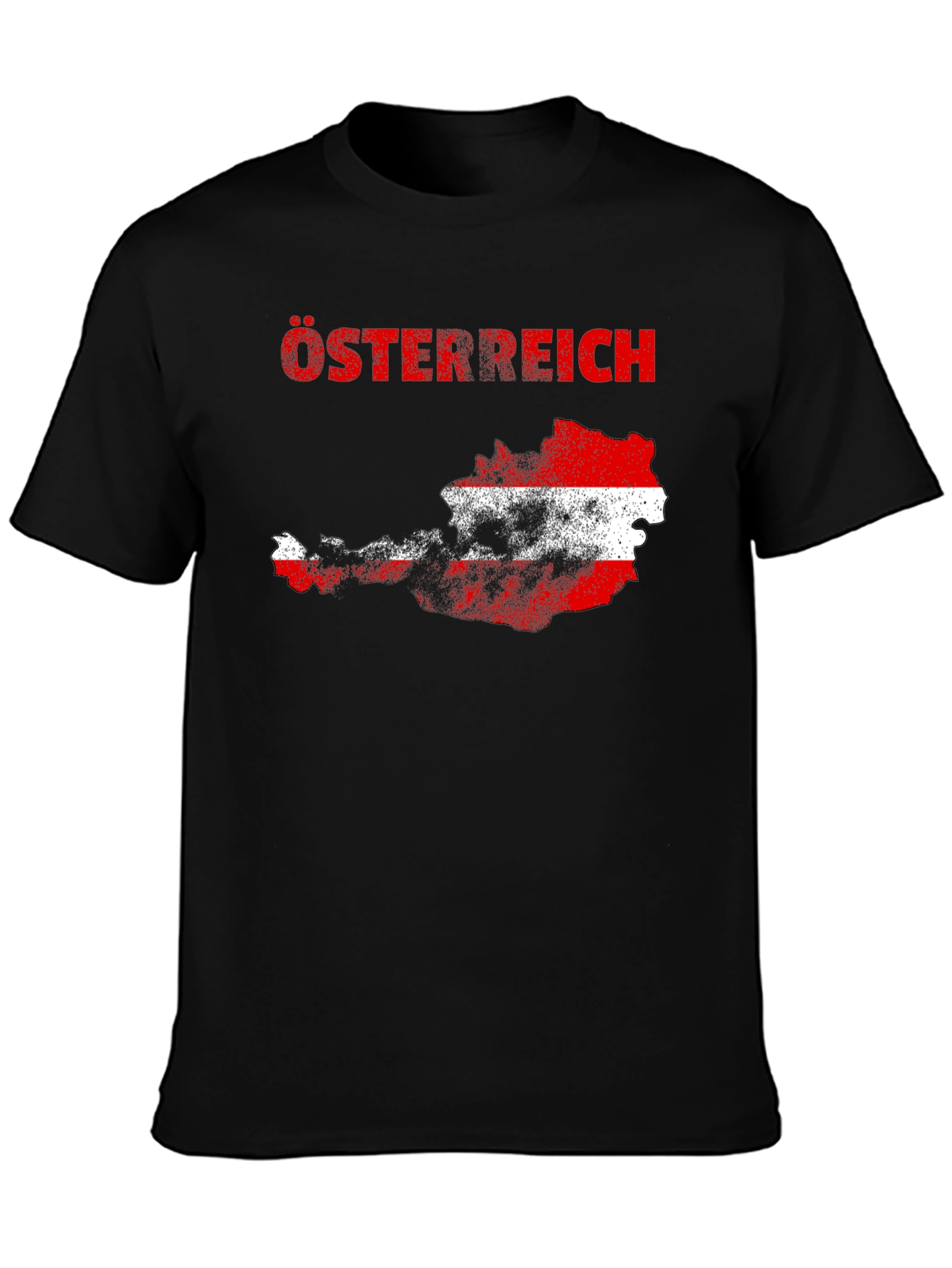 Austria Flag Map T-Shirt -  Osterreich Graphic Tee