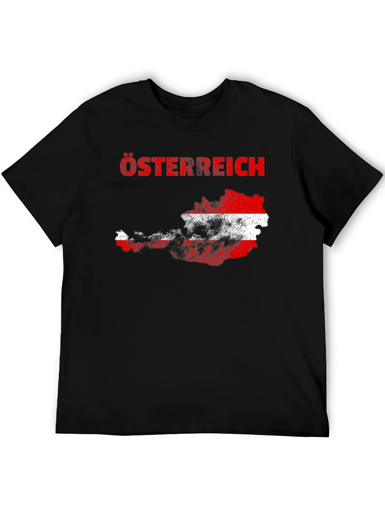 Austria Flag Map T-Shirt -  Osterreich Graphic Tee