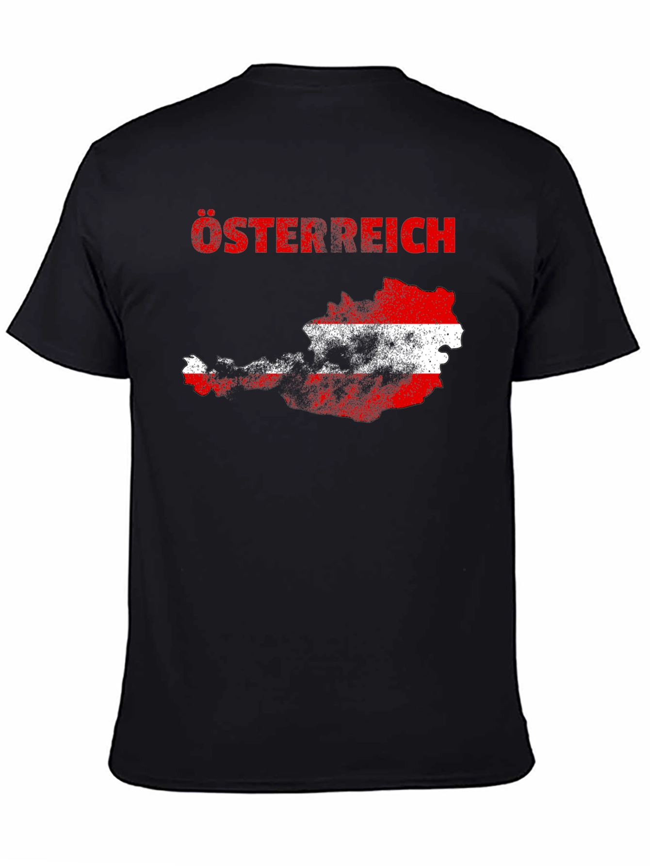 Austria Flag Map T-Shirt -  Osterreich Graphic Tee