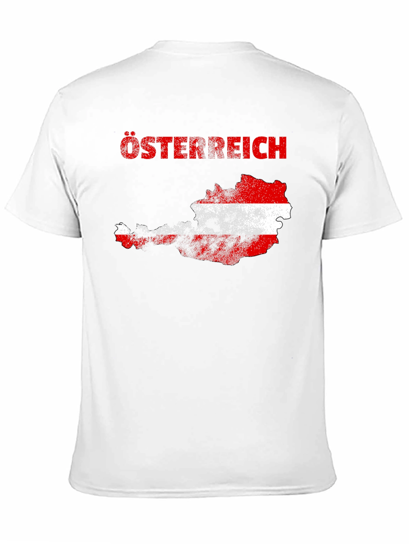 Austria Flag Map T-Shirt -  Osterreich Graphic Tee