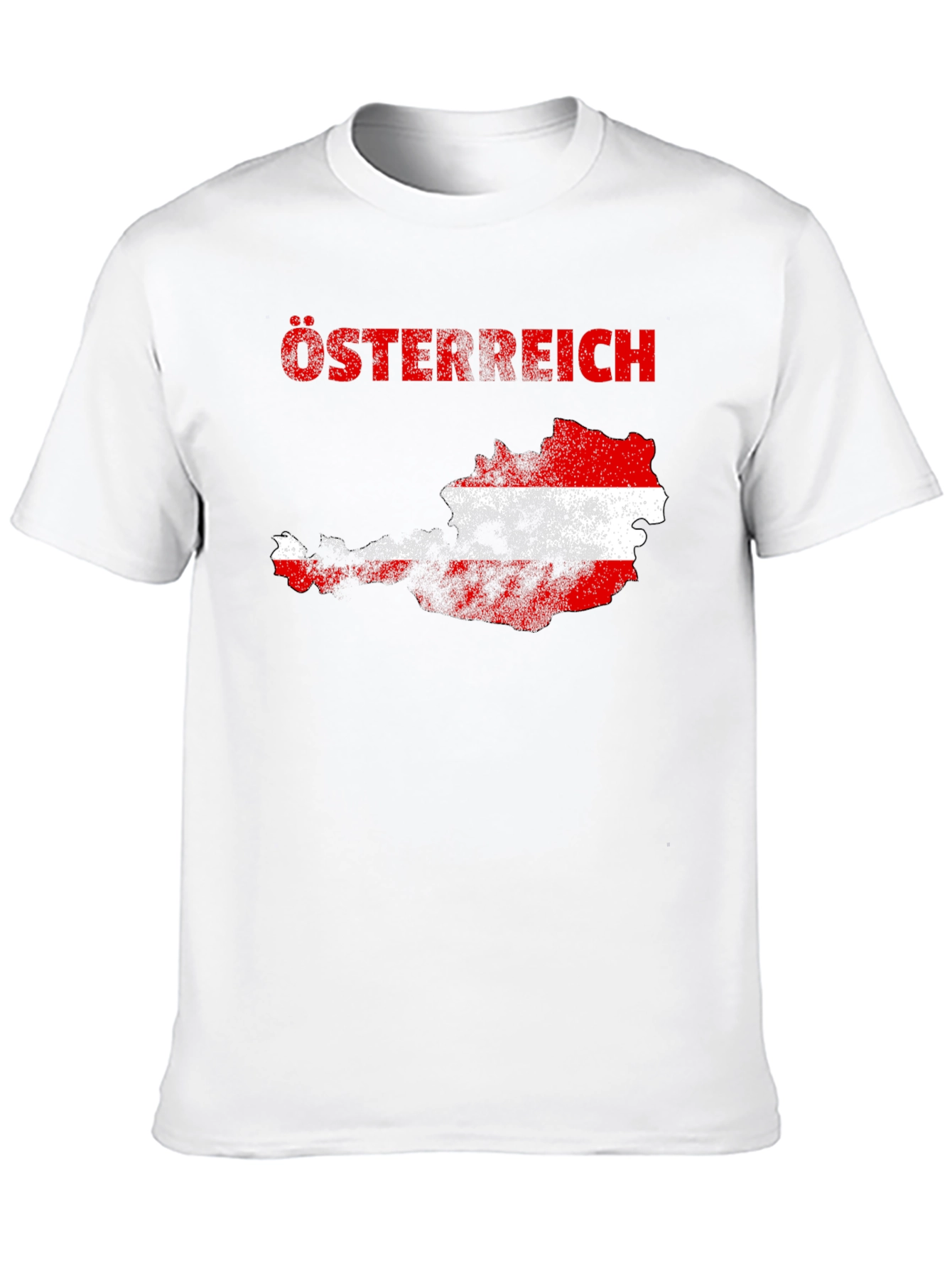 Austria Flag Map T-Shirt -  Osterreich Graphic Tee