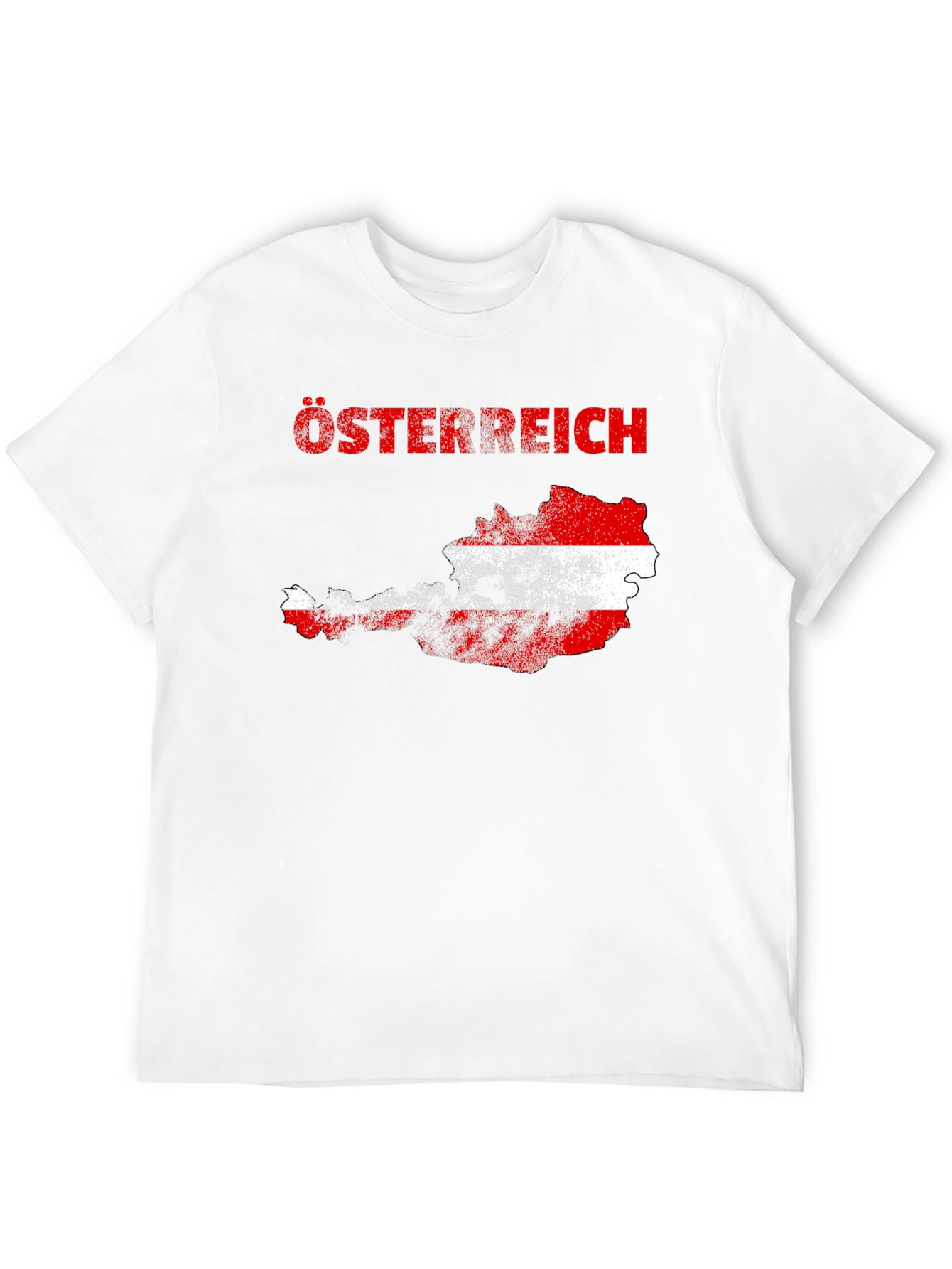 Austria Flag Map T-Shirt -  Osterreich Graphic Tee