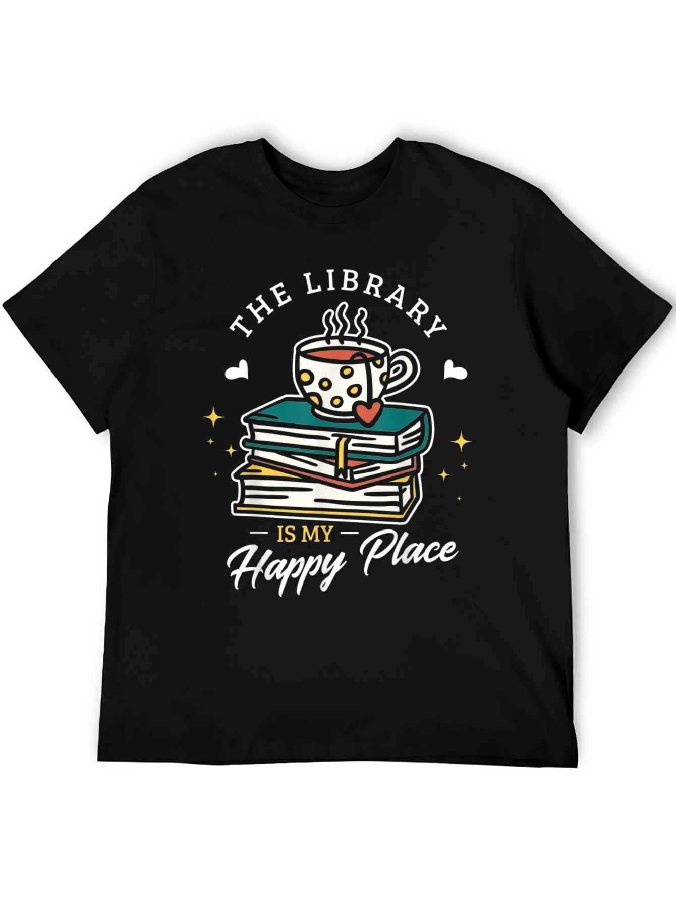 Library Is My Happy Place T-Shirt