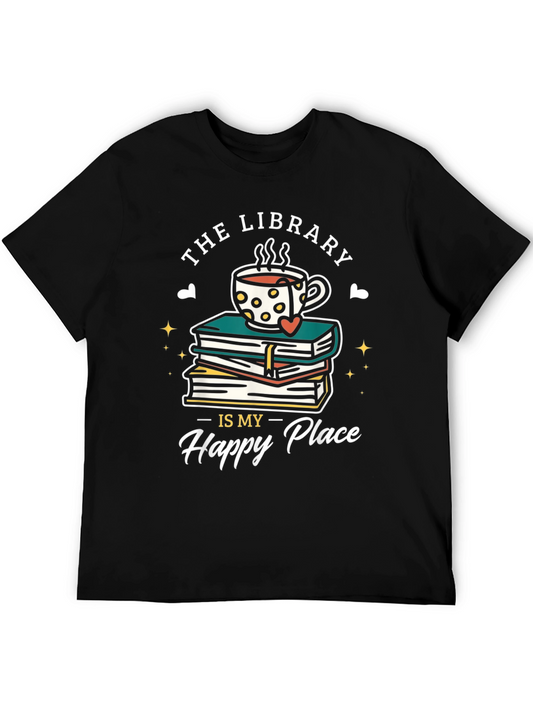 Library Is My Happy Place T-Shirt