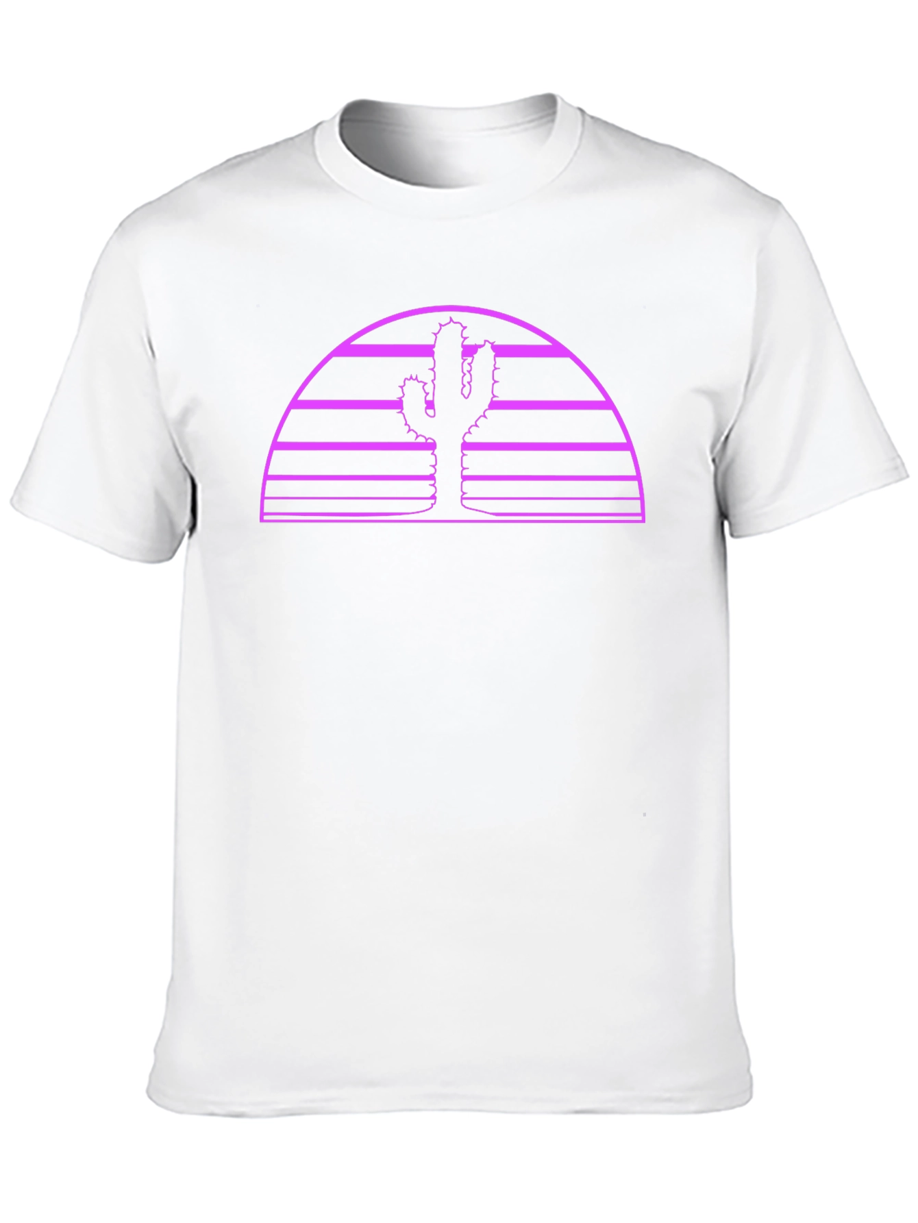 Retro Cactus Sunset Graphic Tee