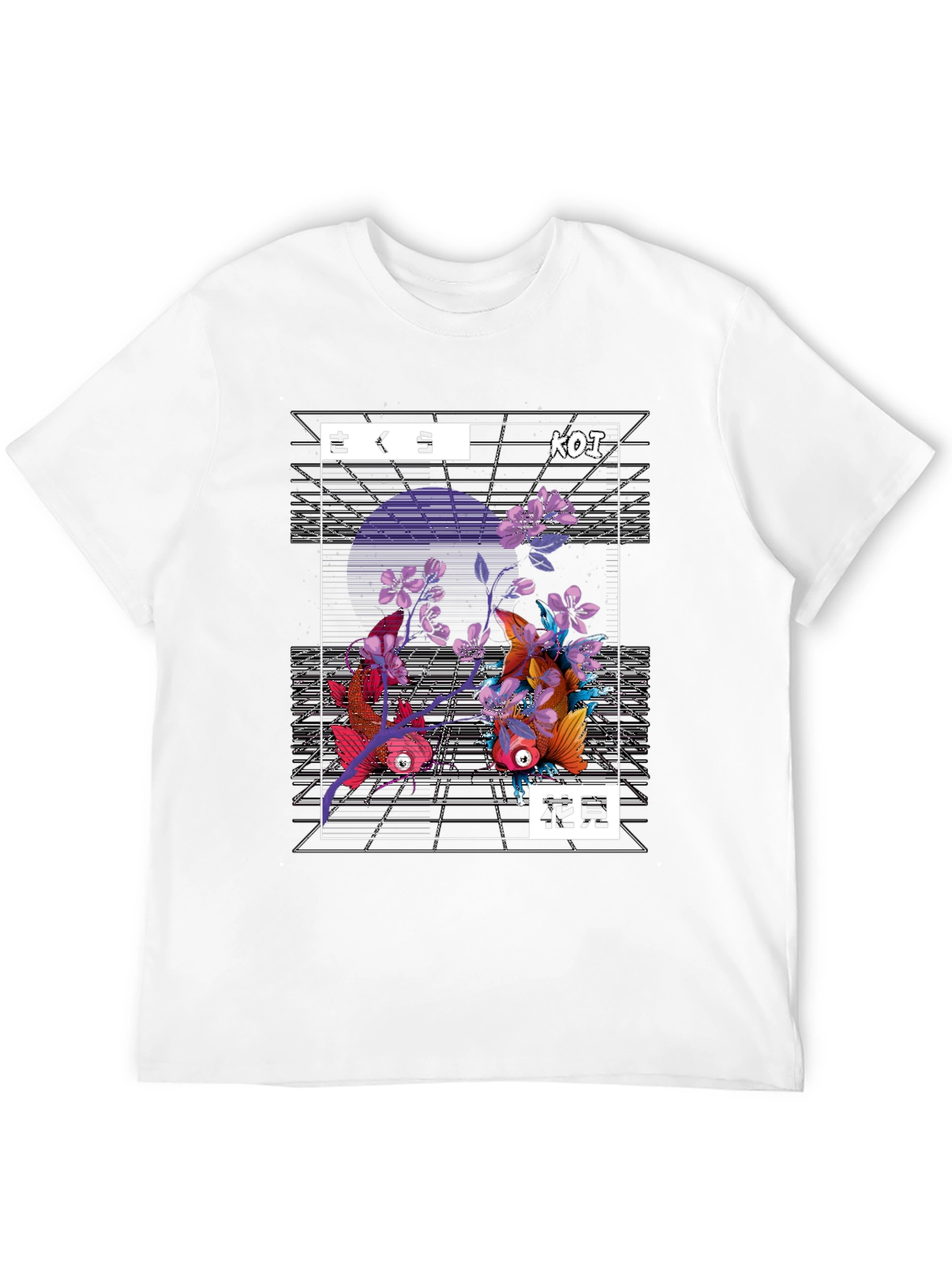 Koi Fish Graphic T-Shirt - Japanese Style