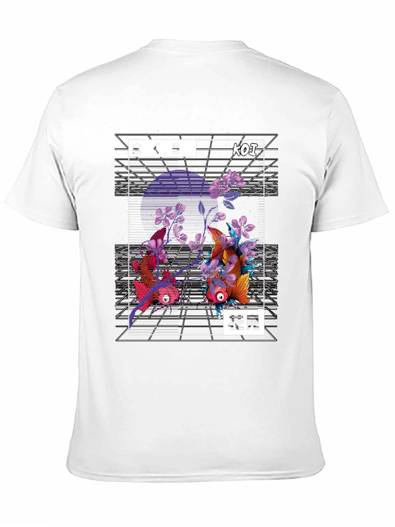 Koi Fish Graphic T-Shirt - Japanese Style