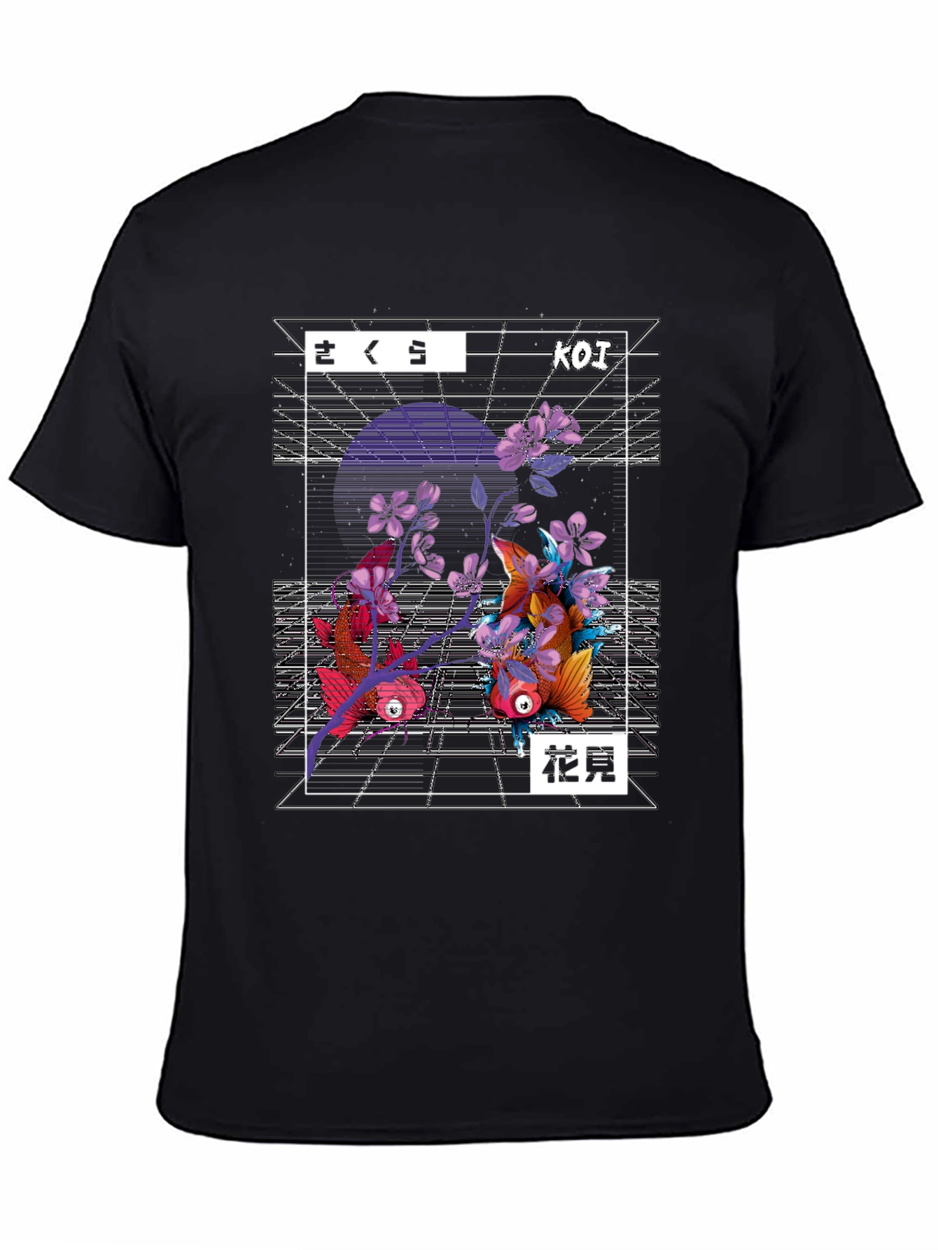 Koi Fish Graphic T-Shirt - Japanese Style