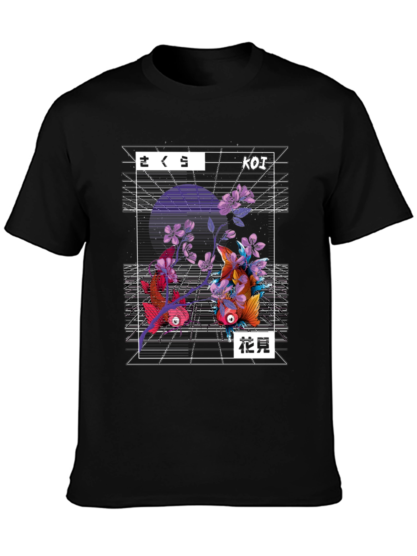 Koi Fish Graphic T-Shirt - Japanese Style