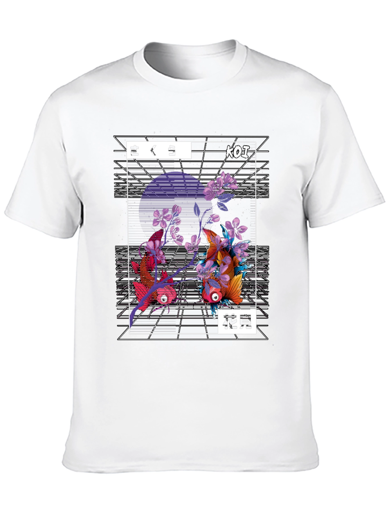 Koi Fish Graphic T-Shirt - Japanese Style